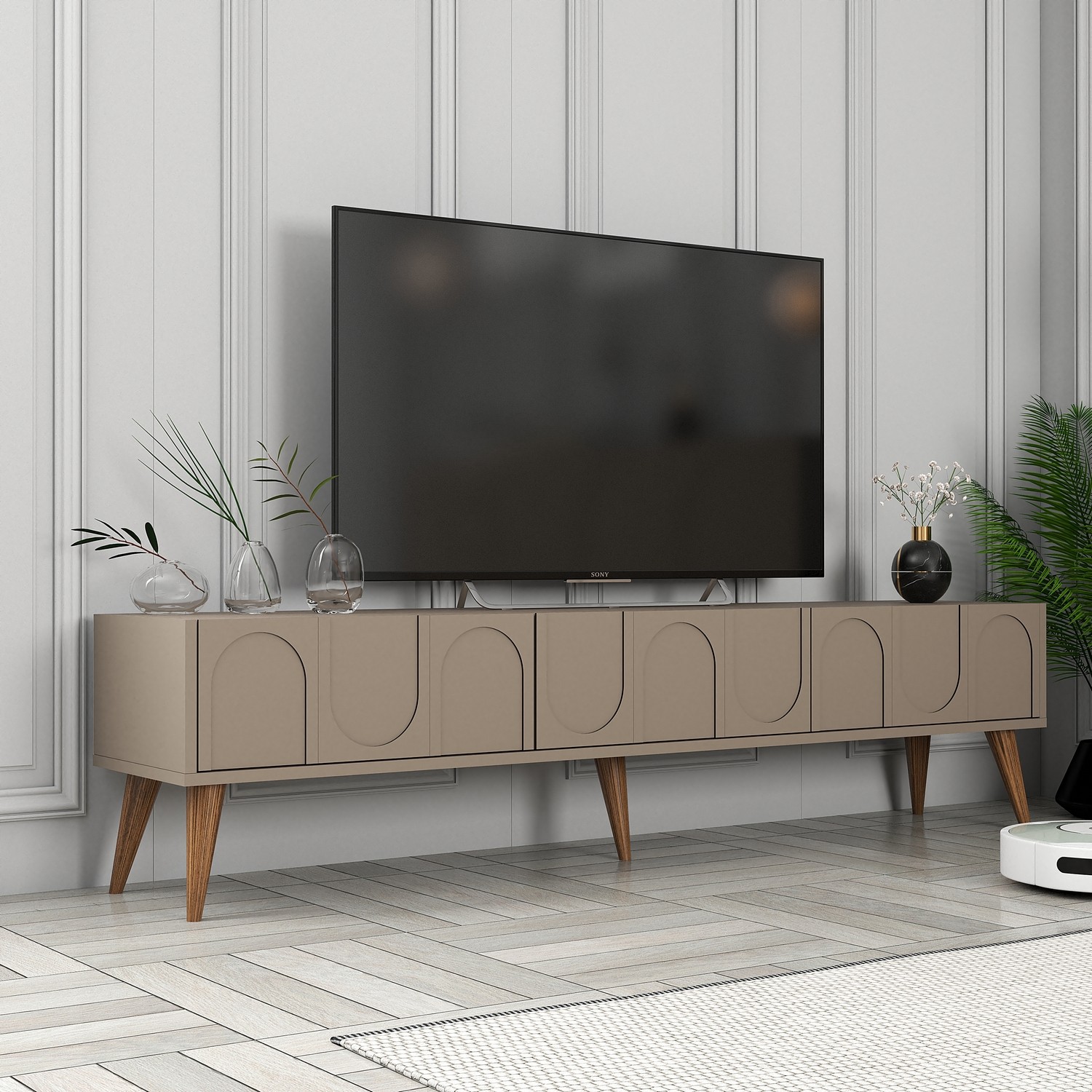 Lyon 44 TV cabinet Wood veneer Atlas