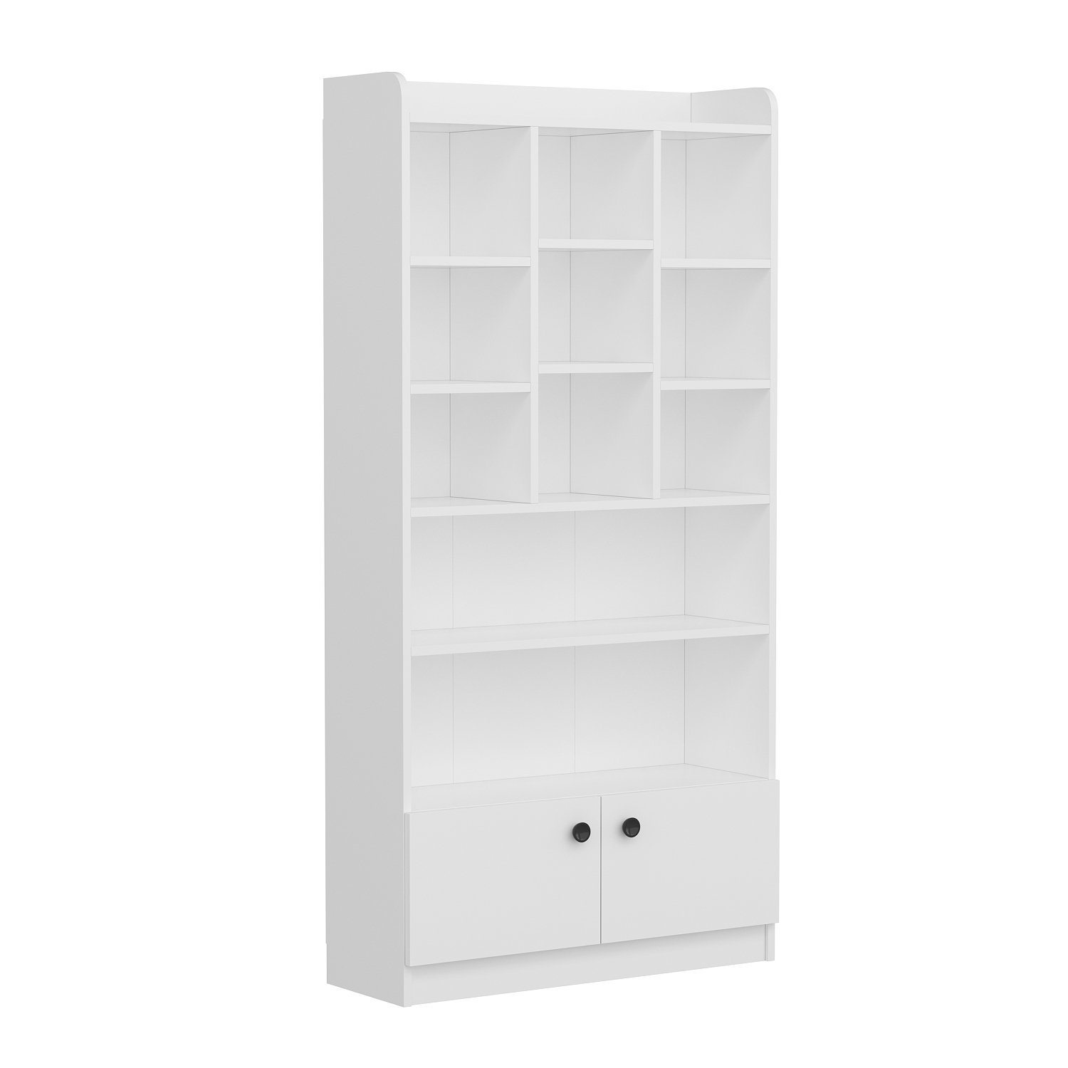 Tokyo Bücherregal Holzfurnier Weiß