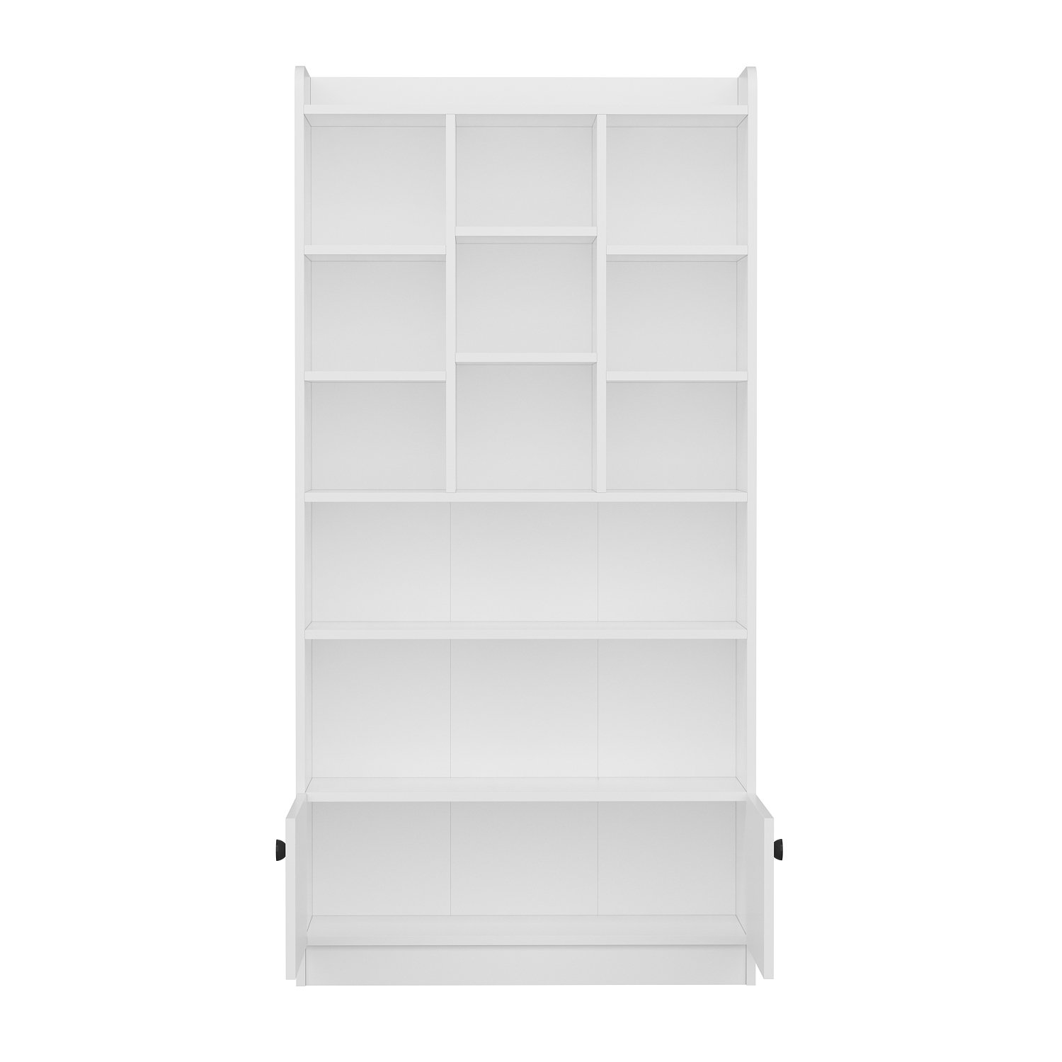 Tokyo Bücherregal Holzfurnier Weiß