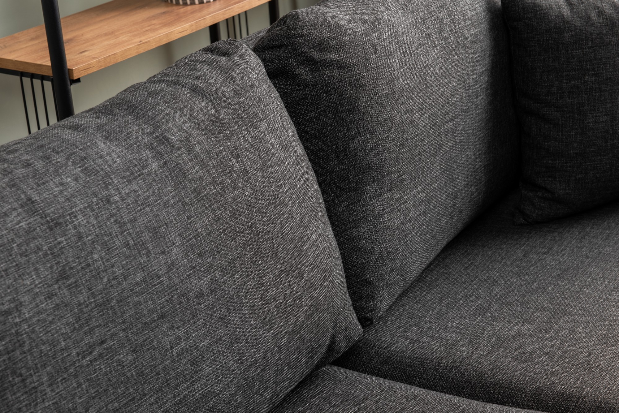 Reya Sectional Sofa Dark Grey