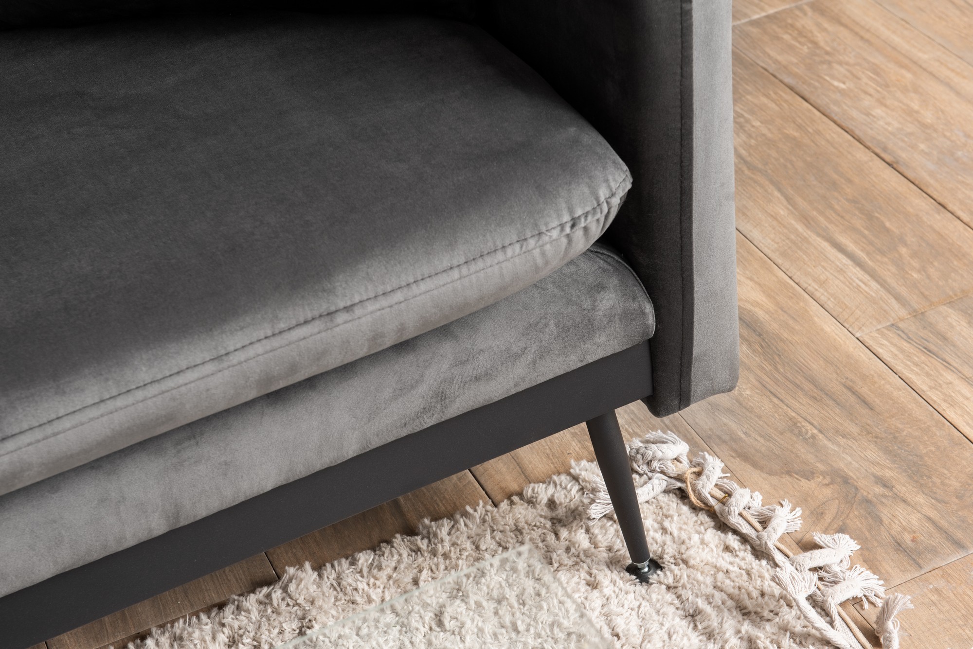 Reya Corner Sofa Charcoal