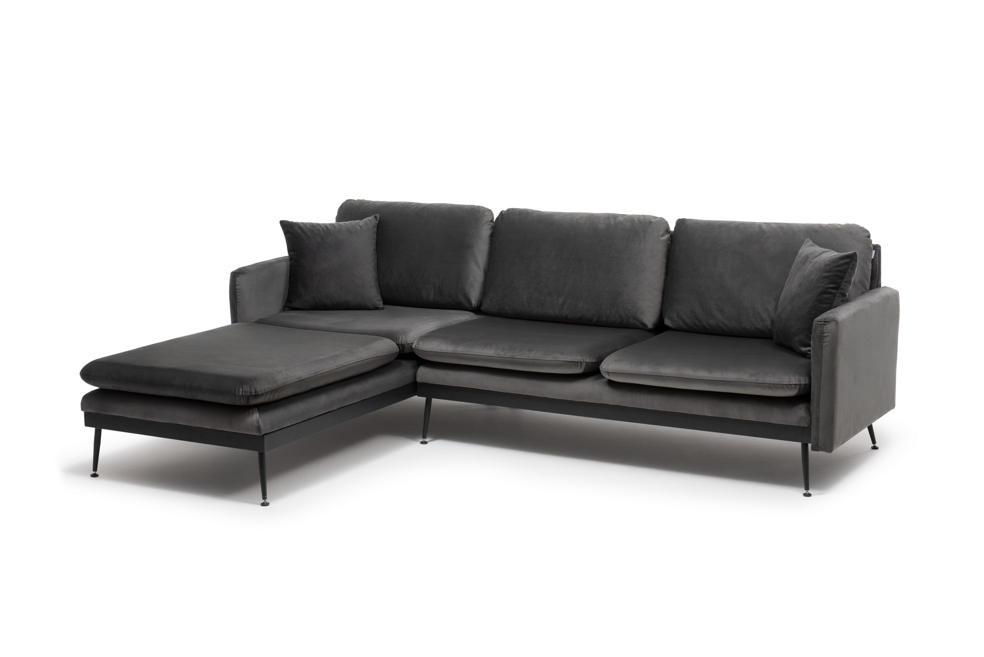 Reya Corner Sofa Charcoal