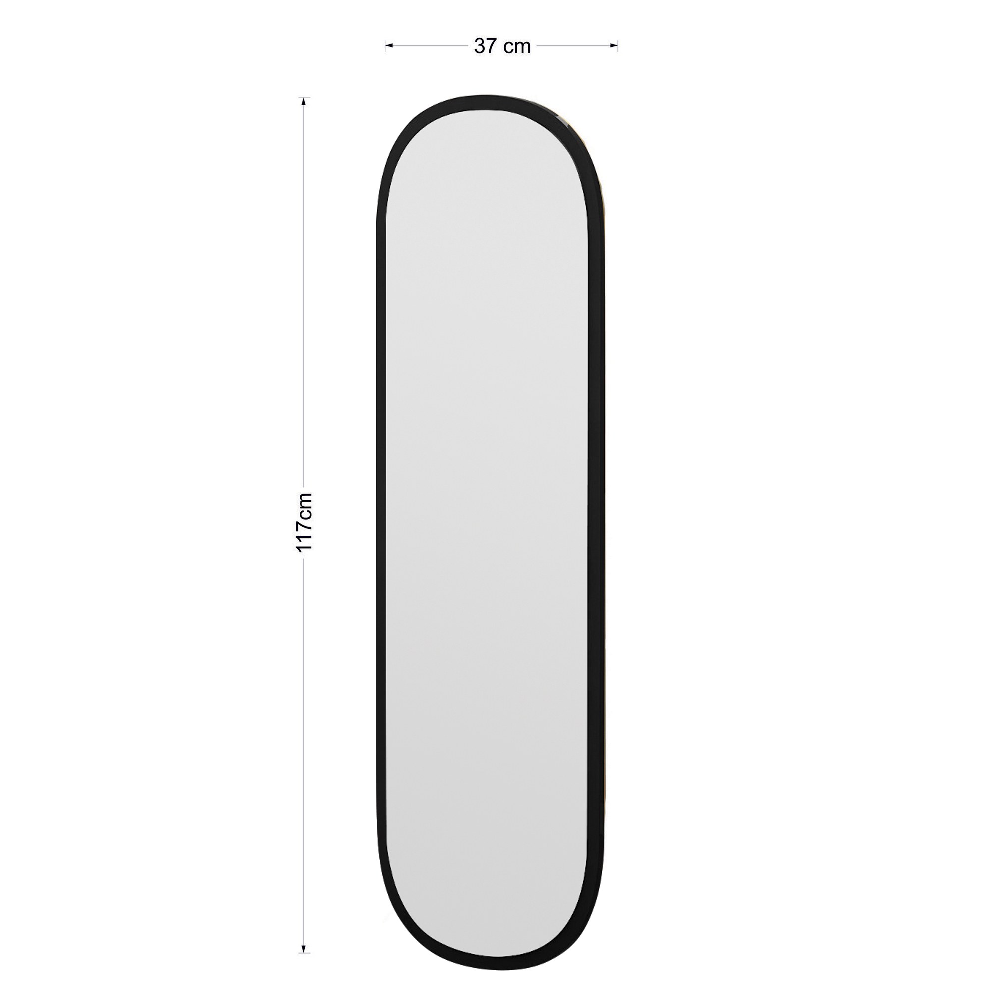 Magnum Mirror Black