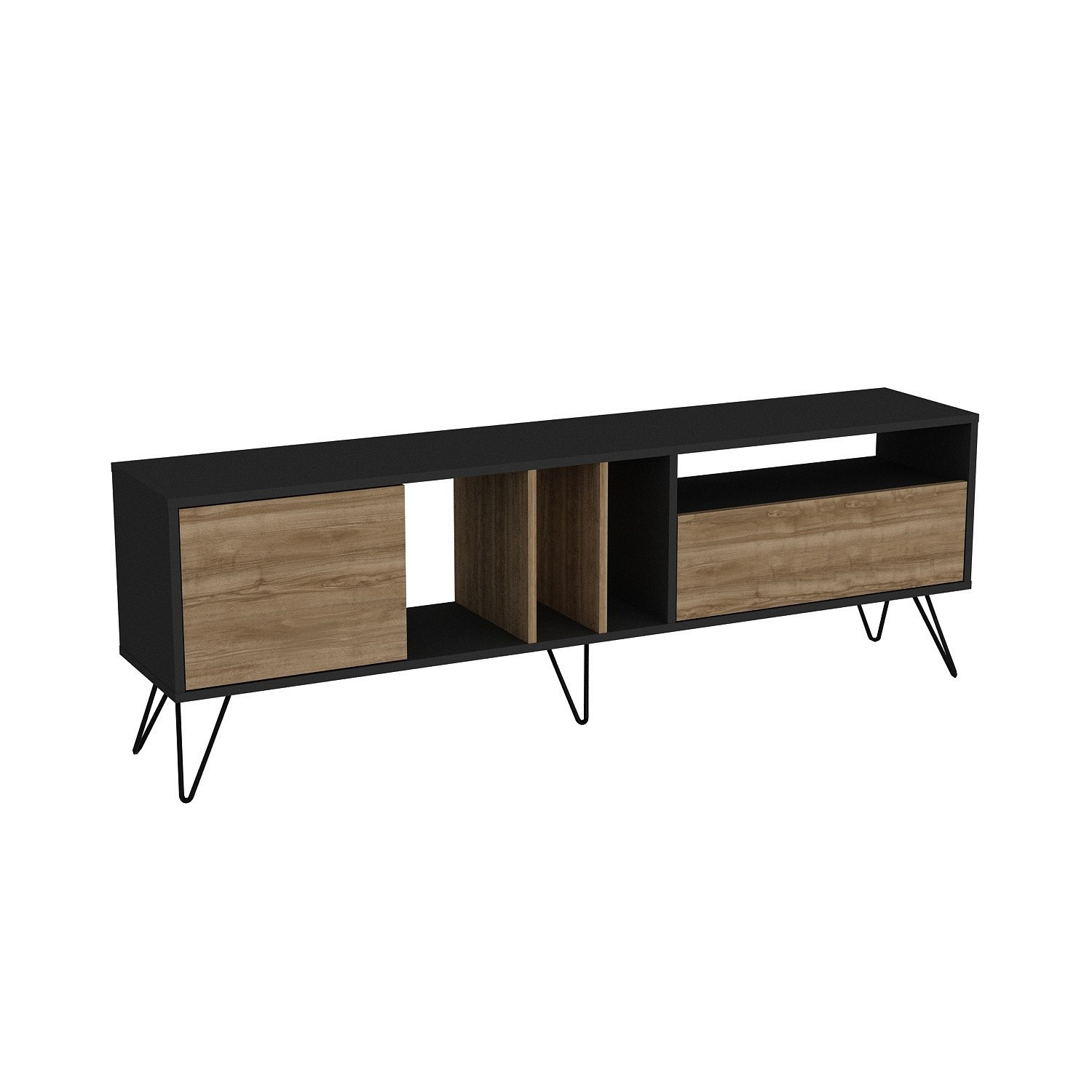 Mistico Lowboard Black Wood Veneer