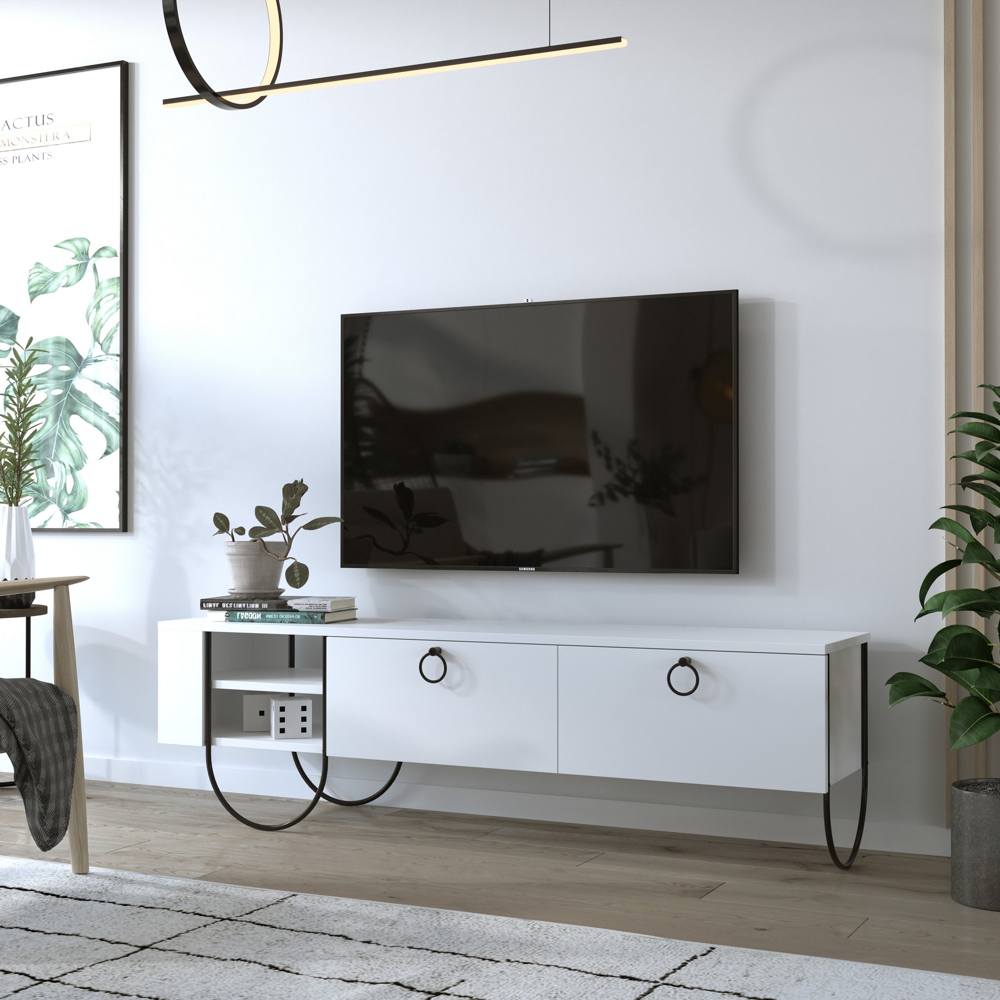 Norfolk Lowboard Wood Veneer White