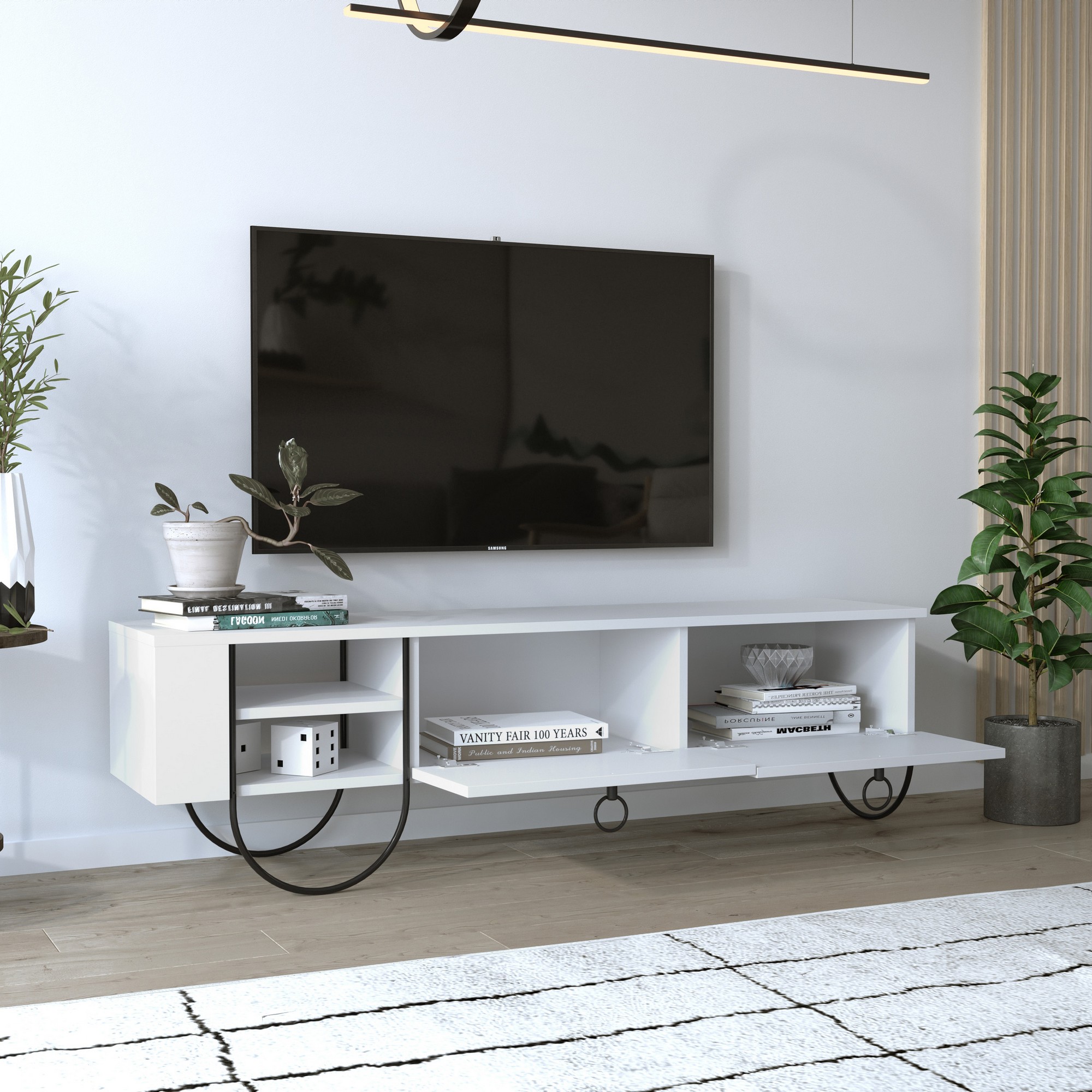 Norfolk Lowboard Wood Veneer White