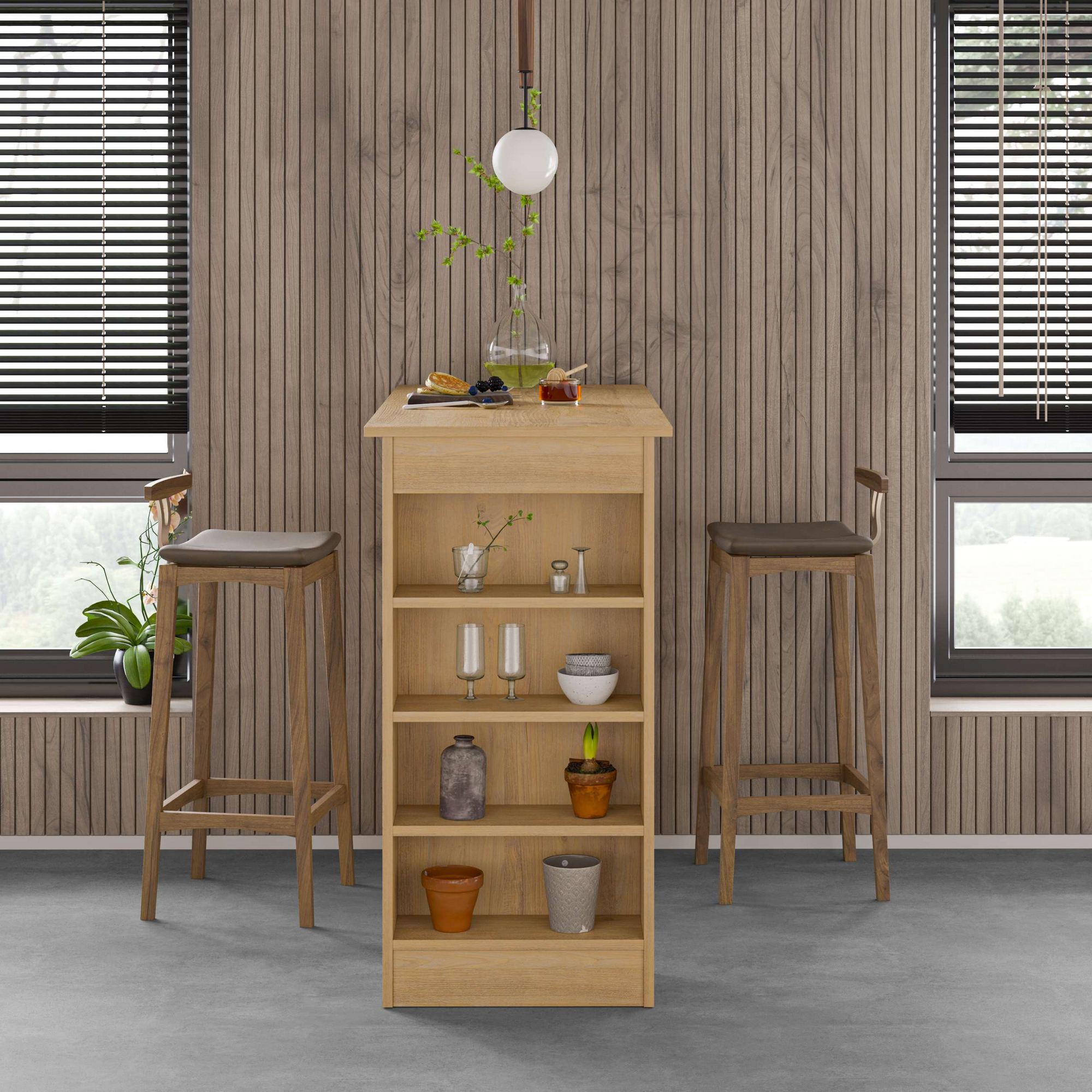 Swallow Bartisch Holzfurnier Sapphire