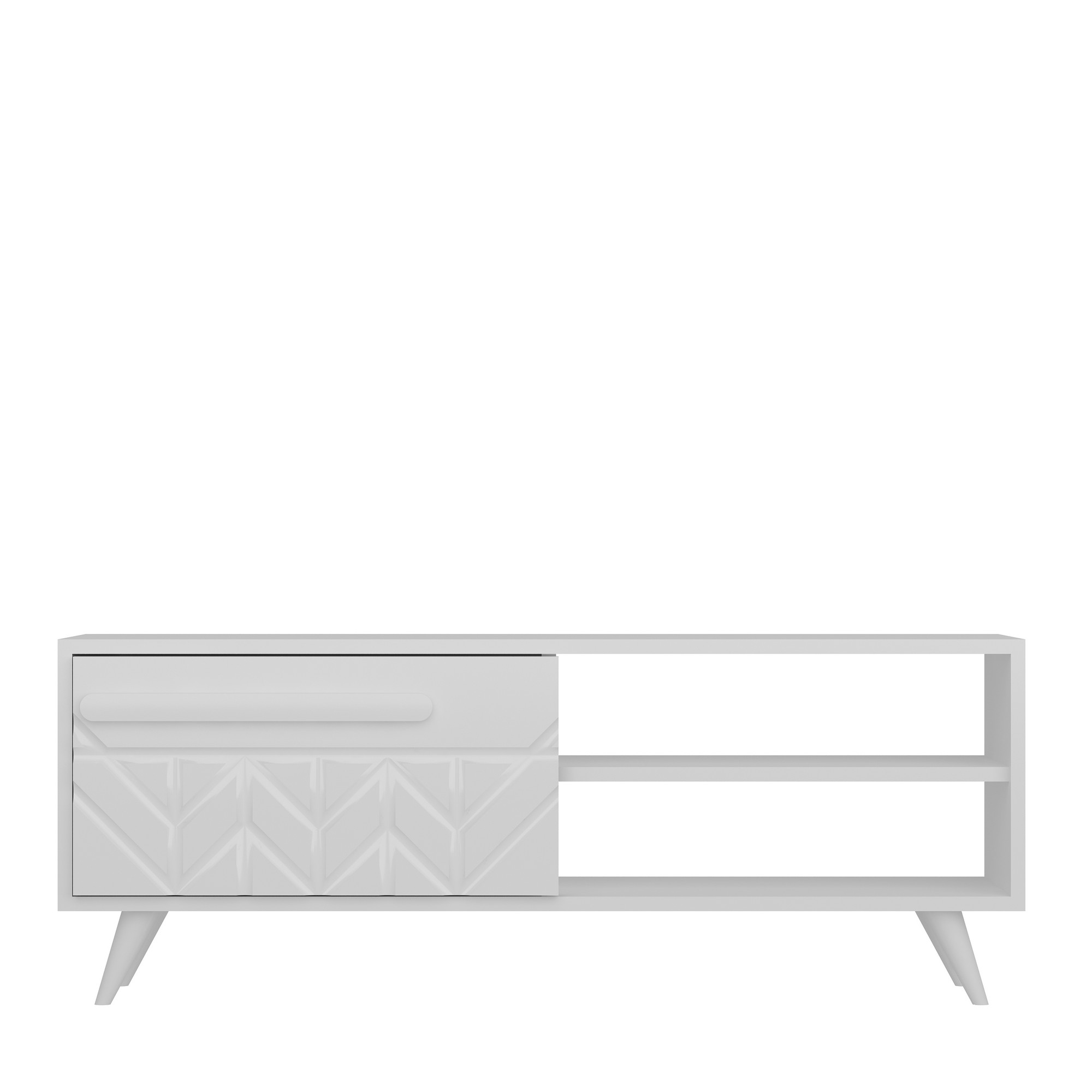 Venice Lowboard Wood Veneer White