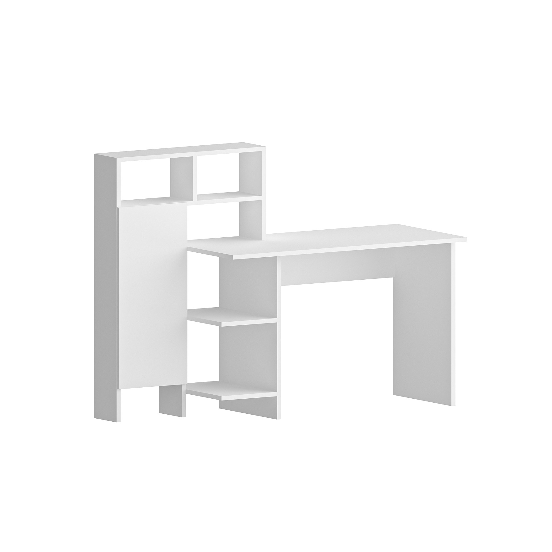 Bugra Desk Wood Veneer White