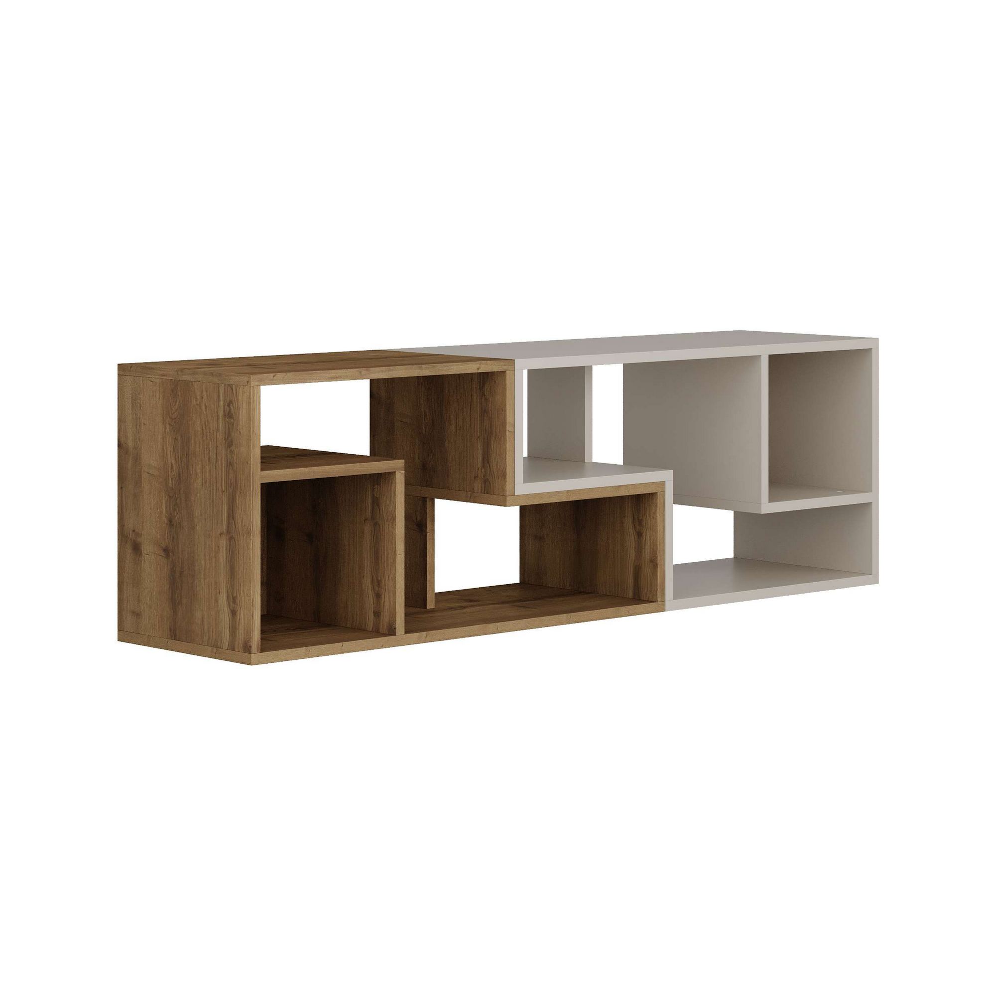 Glis Lowboard Wood Veneer Hitit Stone