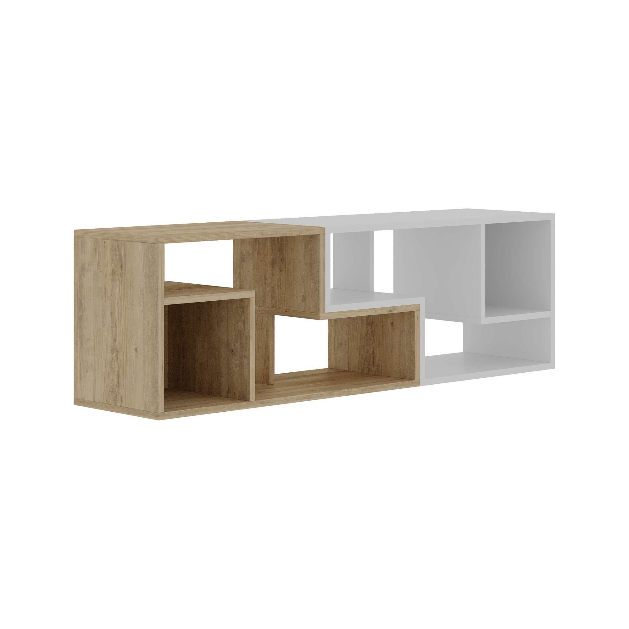 Glis Lowboard Wood veneer Sapphire White