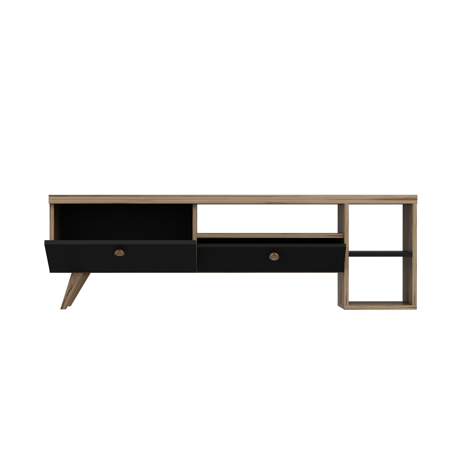 Parion Lowboard Wood Veneer Black