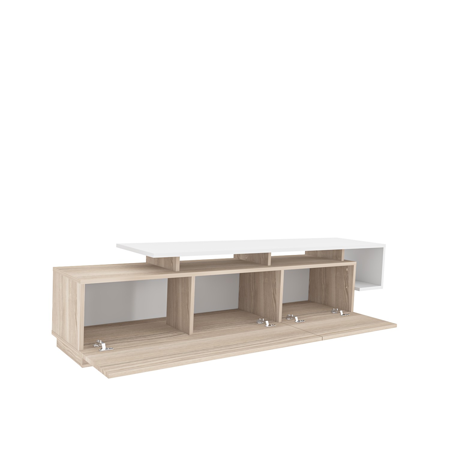 Pia Lowboard Holzfurnier Cordoba Weiß