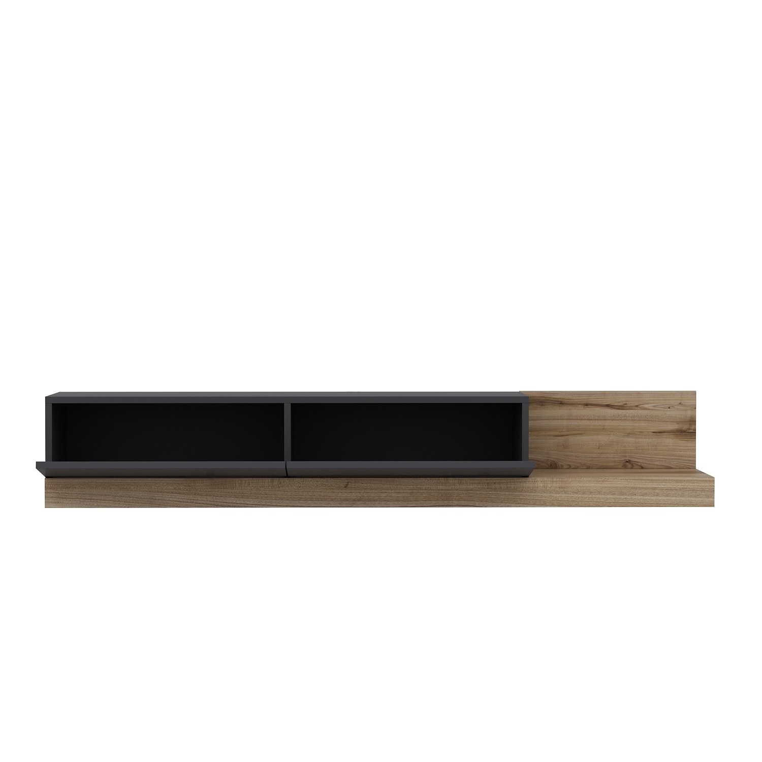 Majör Lowboard Wood Veneer Anthracite