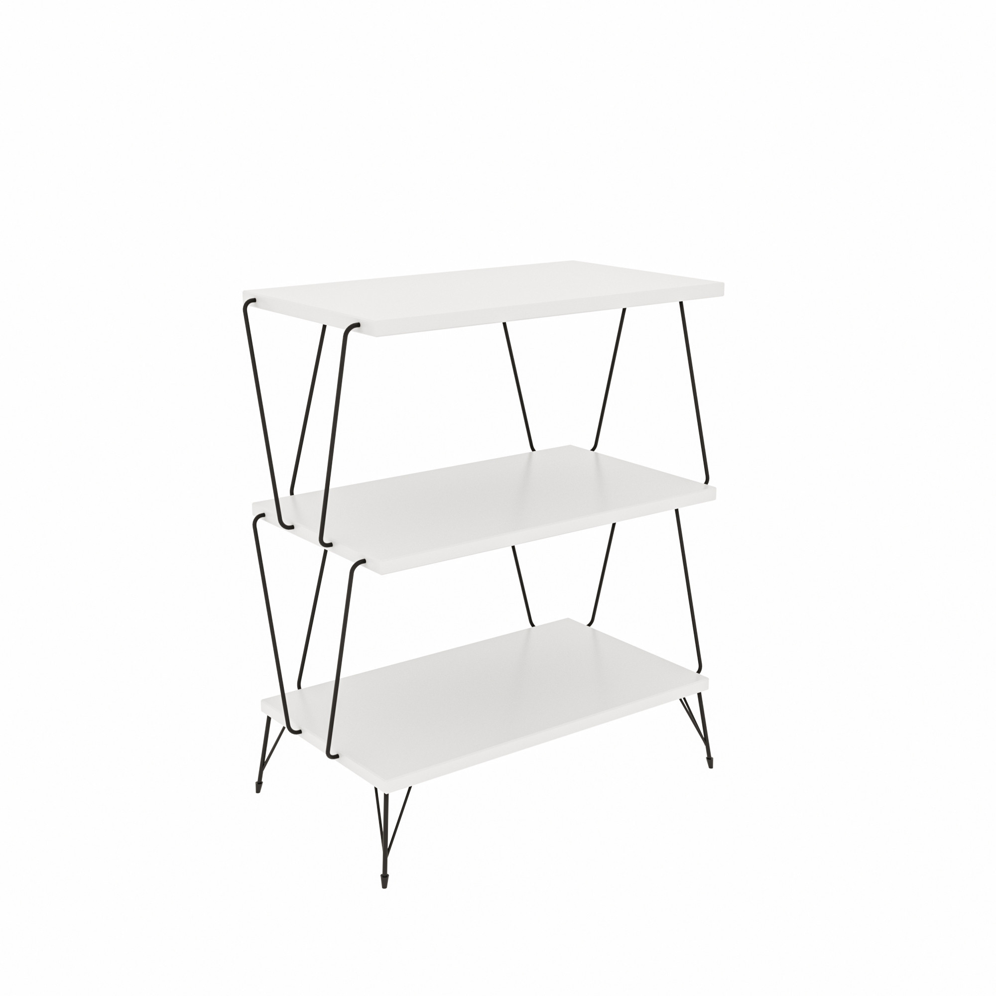Lazandos Side table Wood veneer White