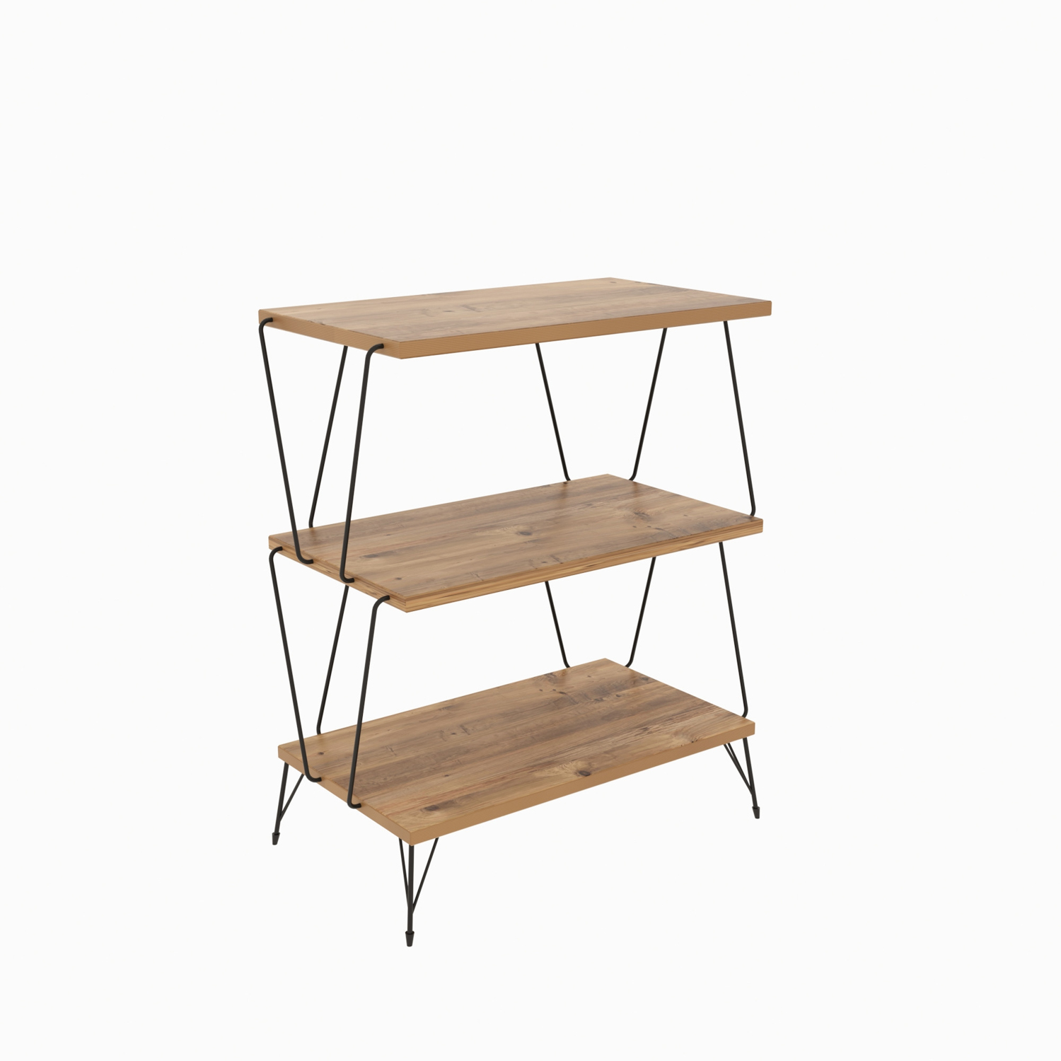 Lazandos Beistelltisch Holzfurnier