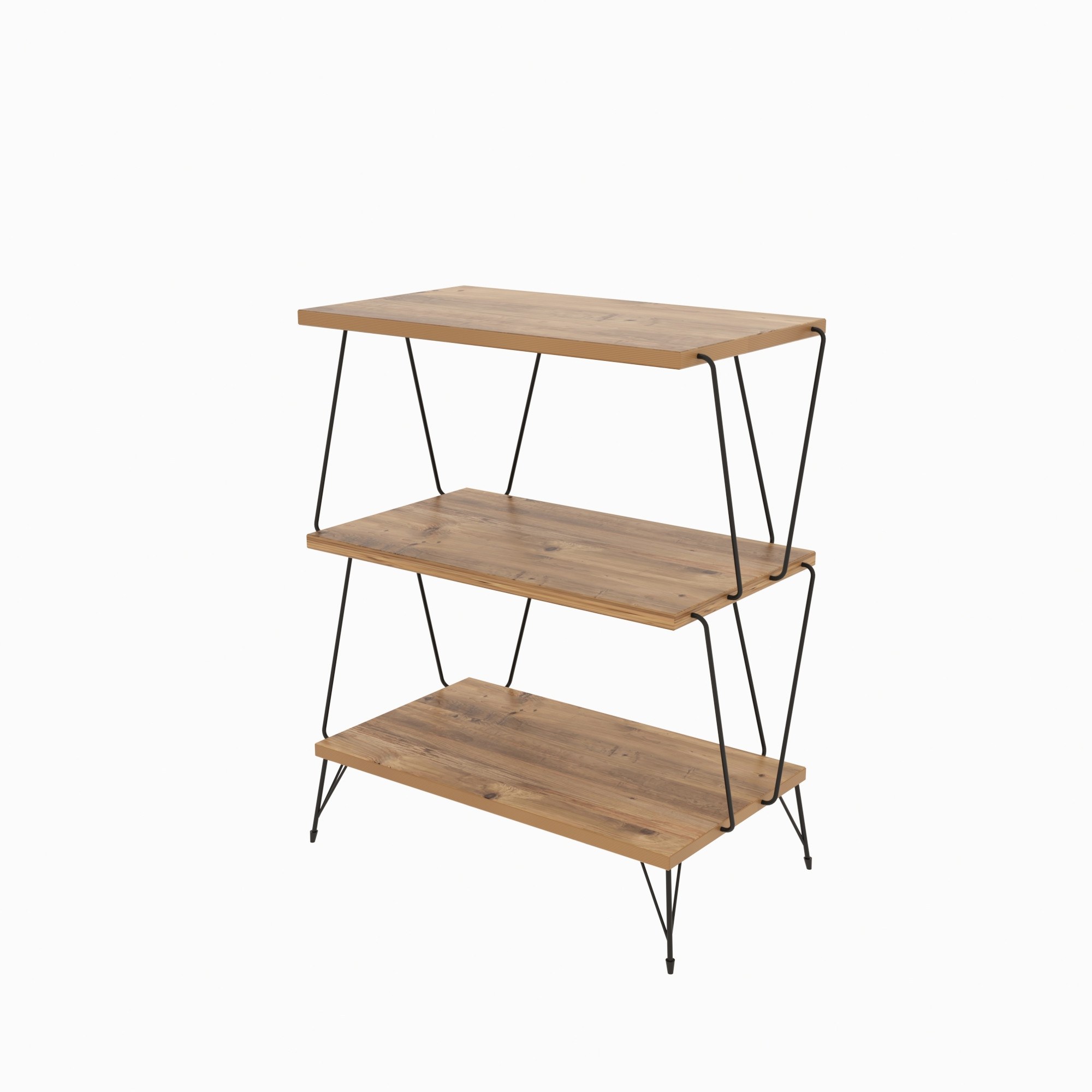 Lazandos Beistelltisch Holzfurnier