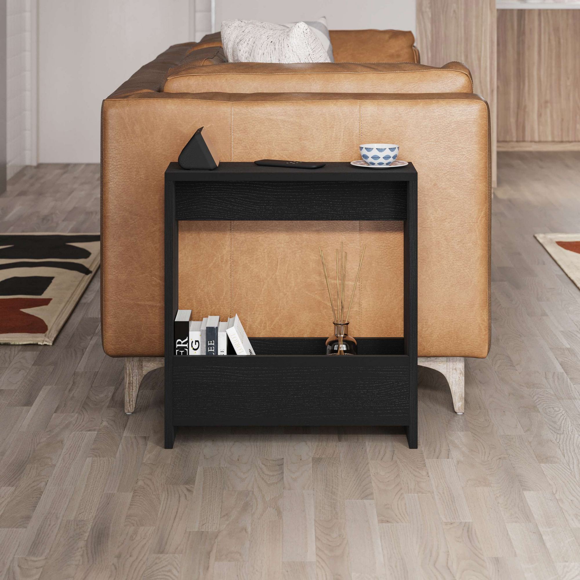Simpi Side Table Wood Veneer Black