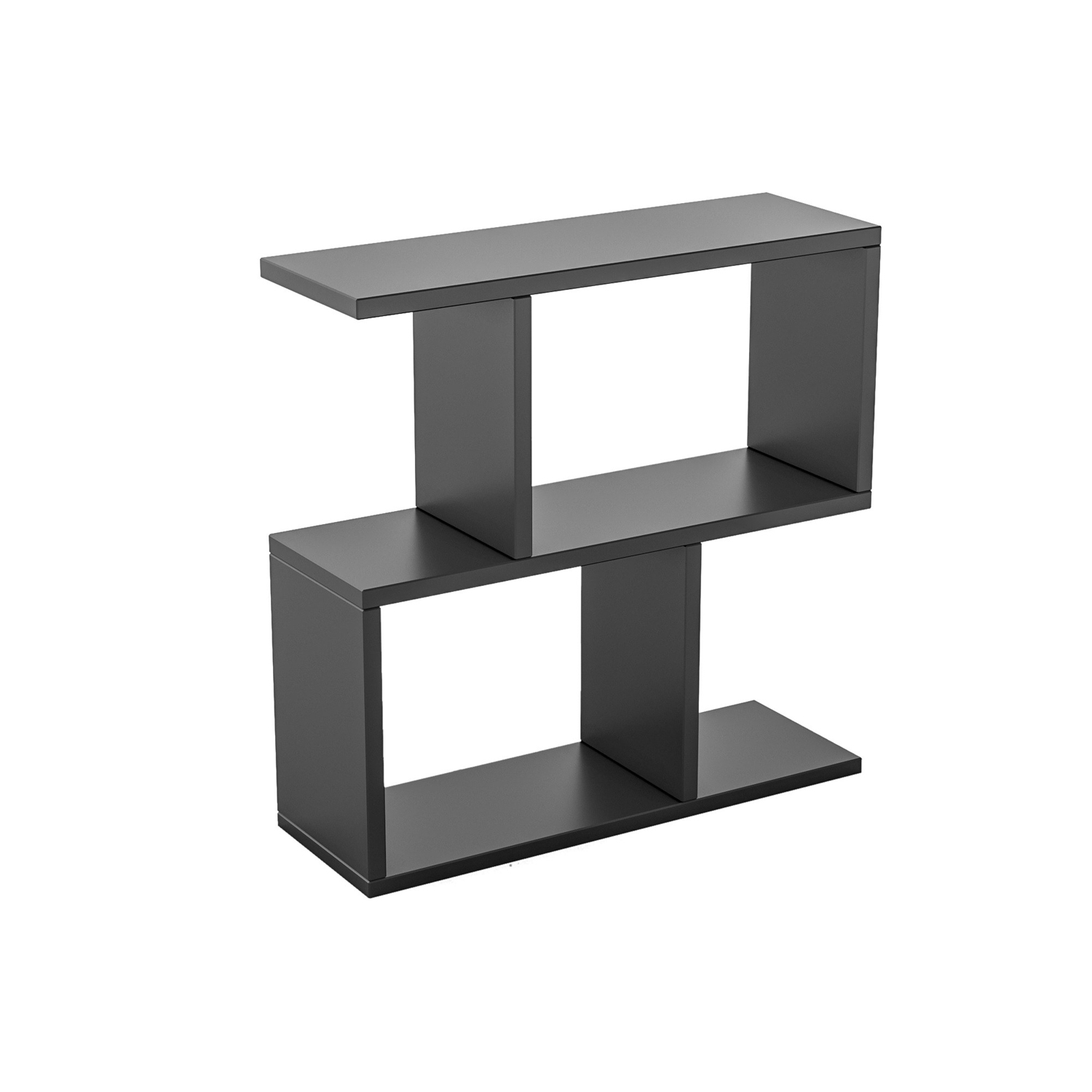 Side table wood veneer anthracite