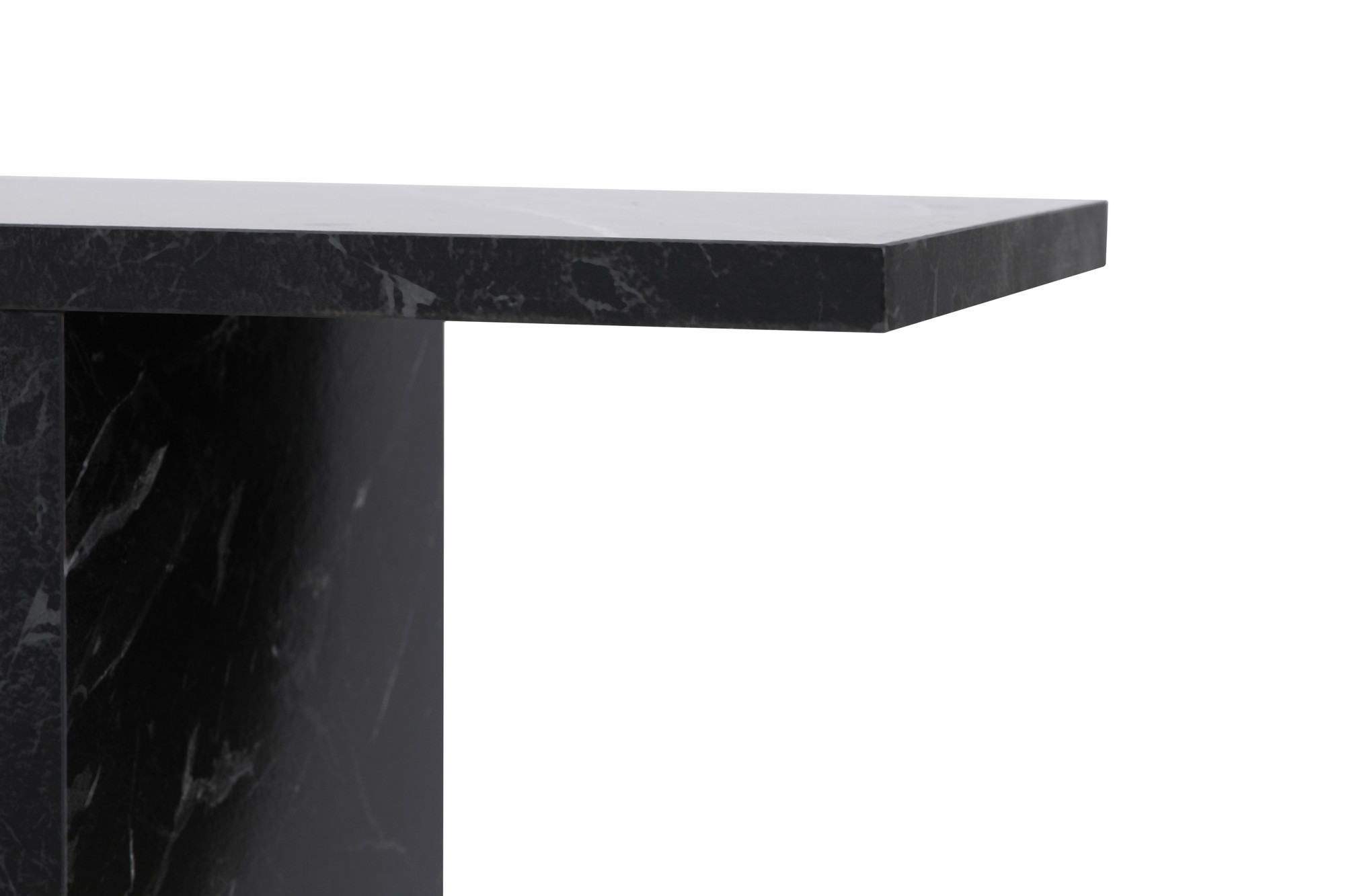 Life Side table Wood veneer Black