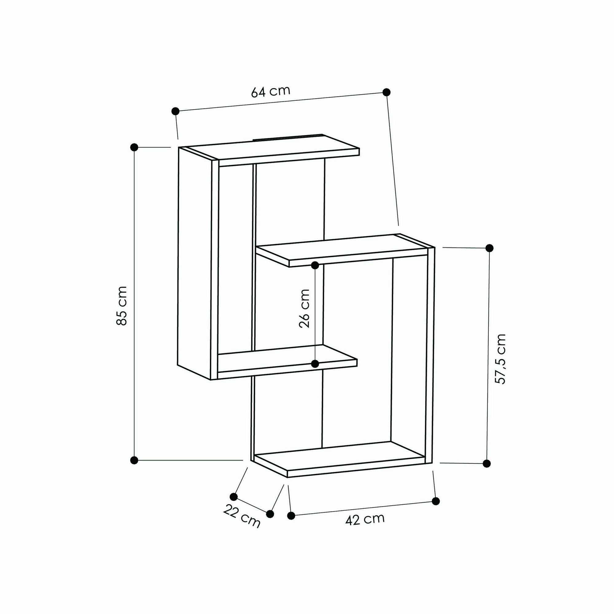 Paranoid Shelf Wood Veneer Anthracite