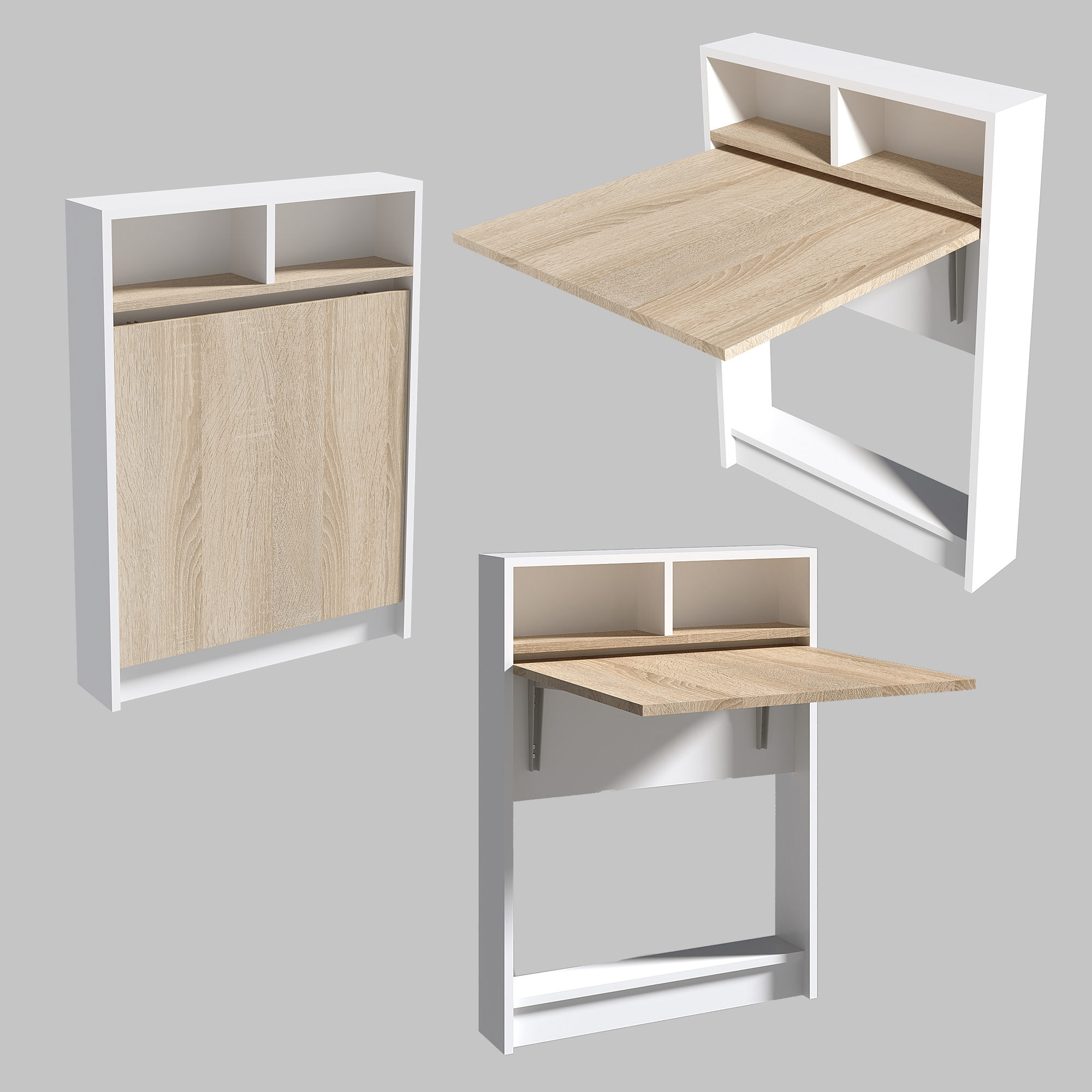 Bracked Folding Table Wood veneer Patara
