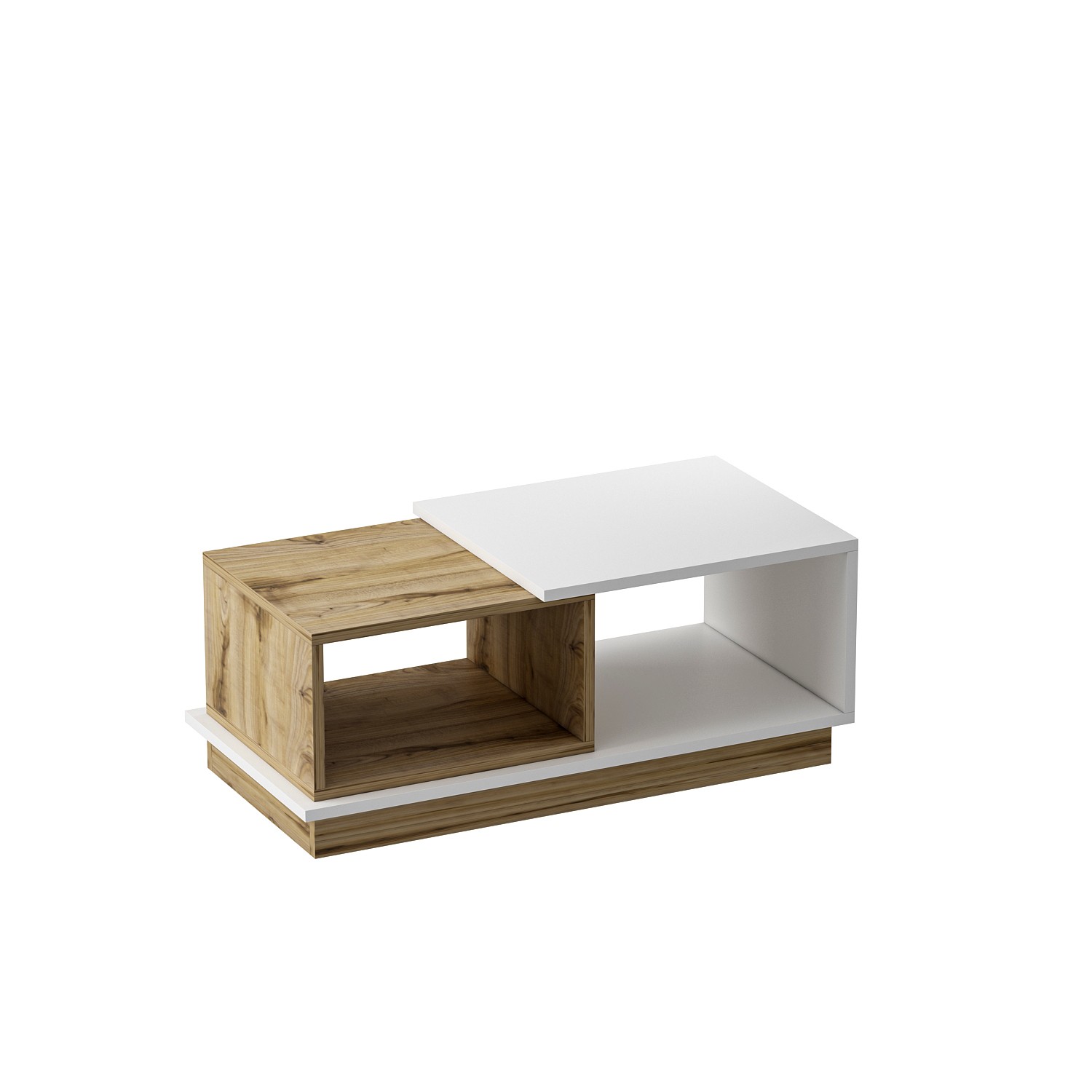 Viyana Couchtisch Holzfurnier Weiß