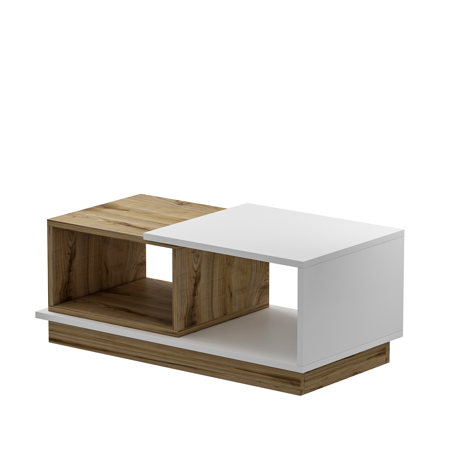 Viyana Couchtisch Holzfurnier Weiß
