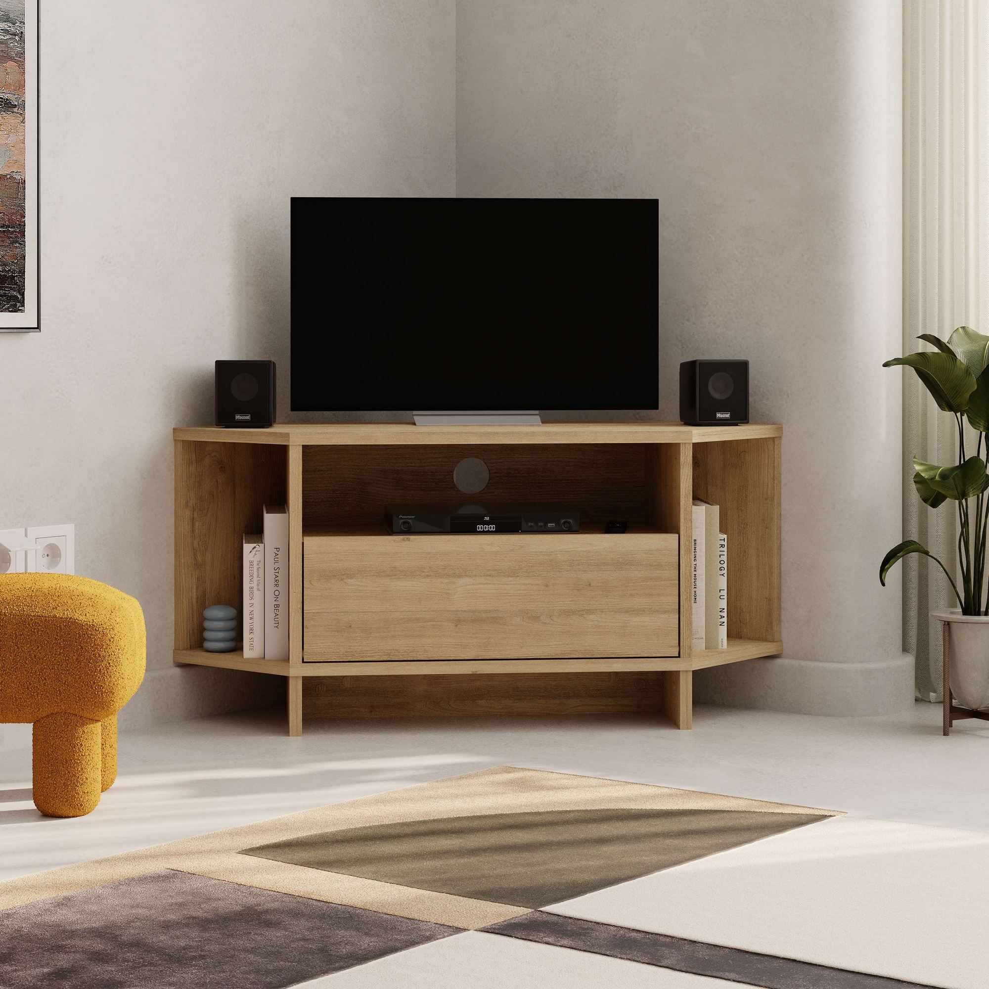 Viva Lowboard Wood Veneer Sapphire