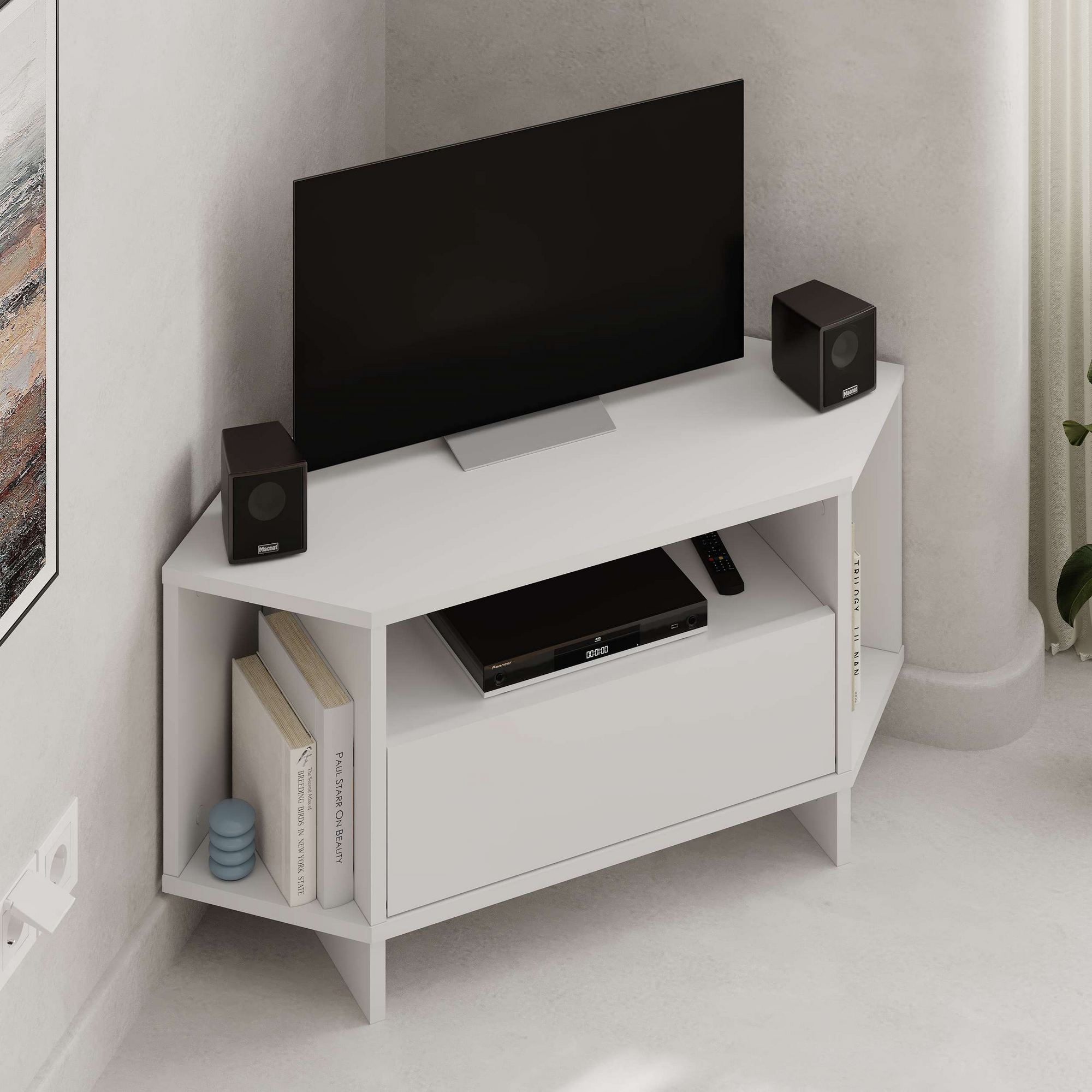 Viva Lowboard Wood Veneer White