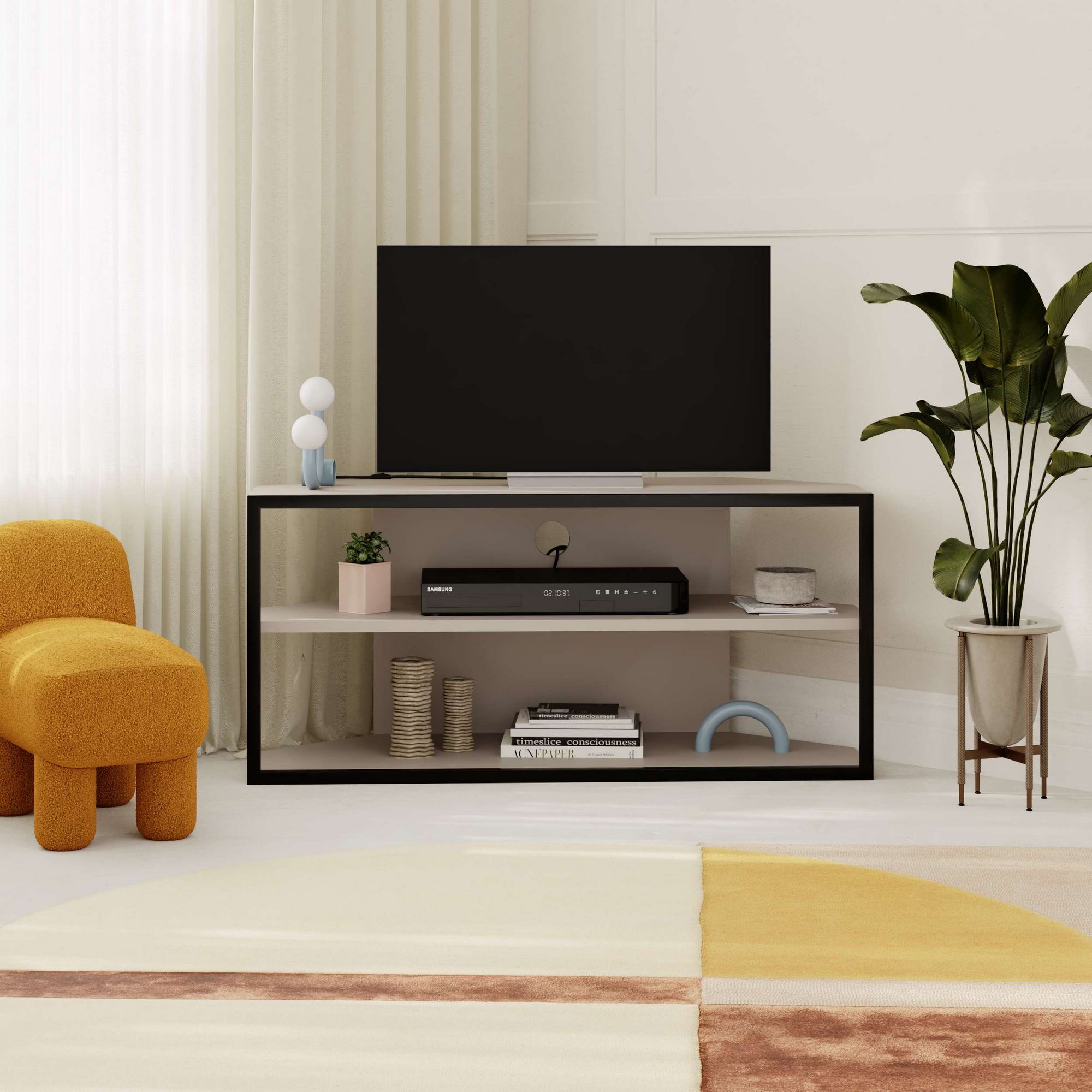 Echo Lowboard Wood Veneer Light Mocha