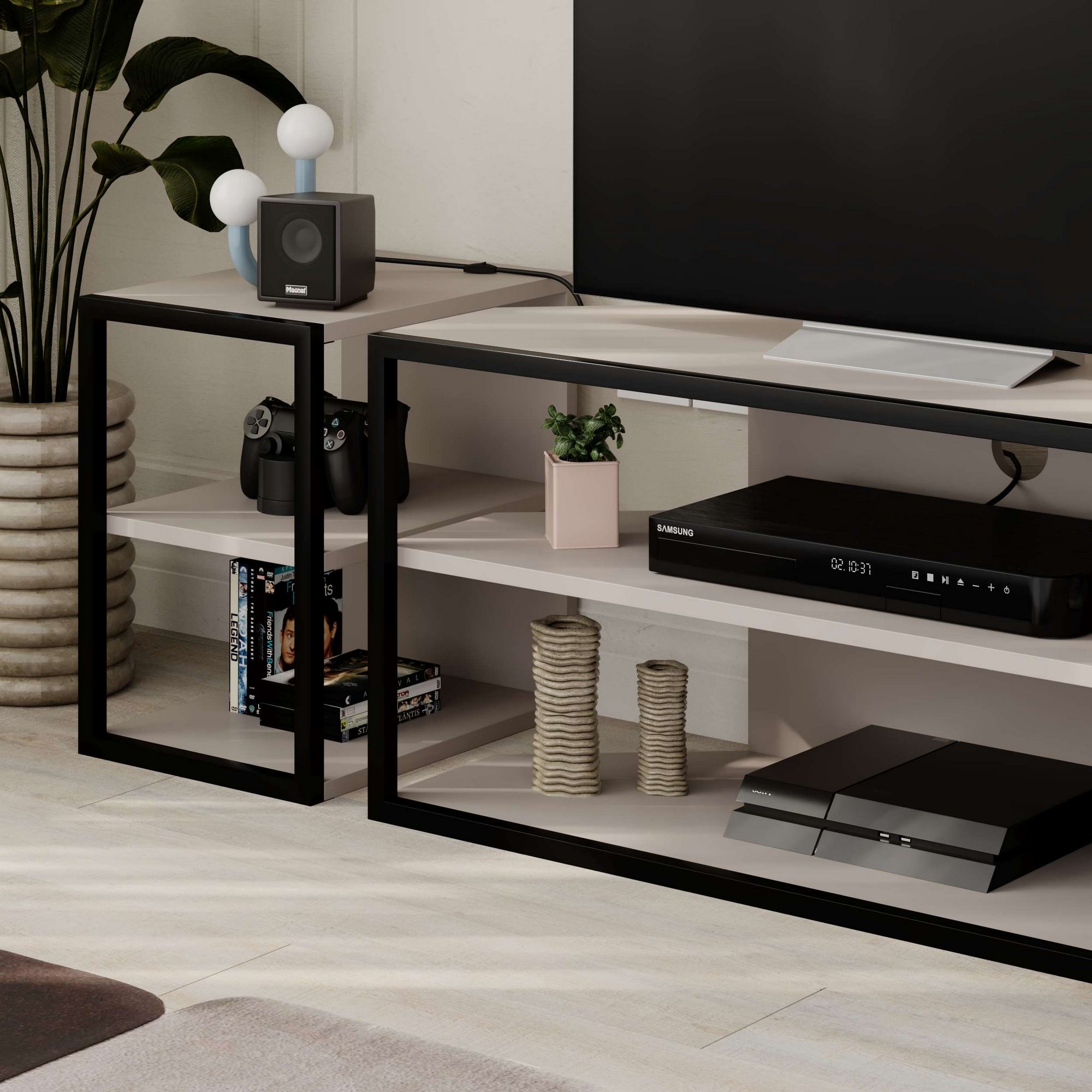 Echo Lowboard Holzfurnier Light Mocha