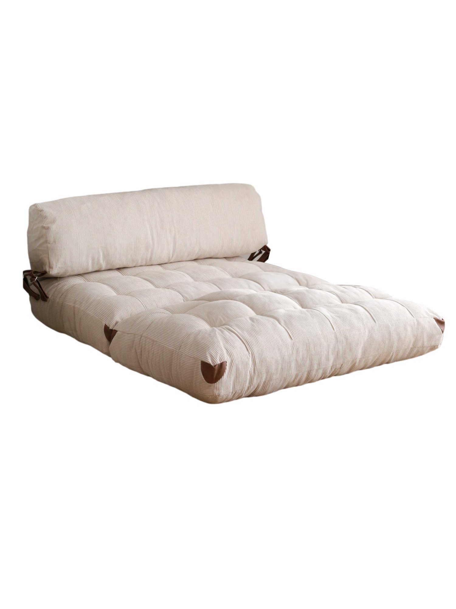 Fold Velvet 2 Sofa bed 2-seater White