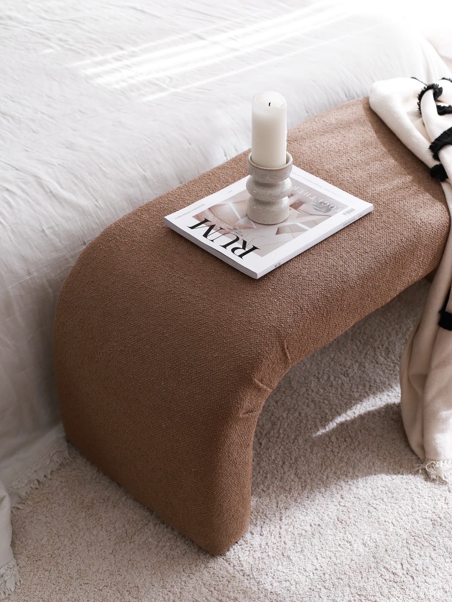 Nu Bank Pouf Brown