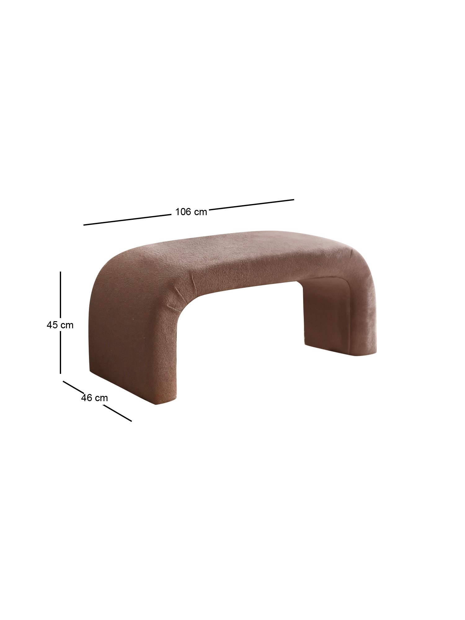 Nu Bank Pouf Brown