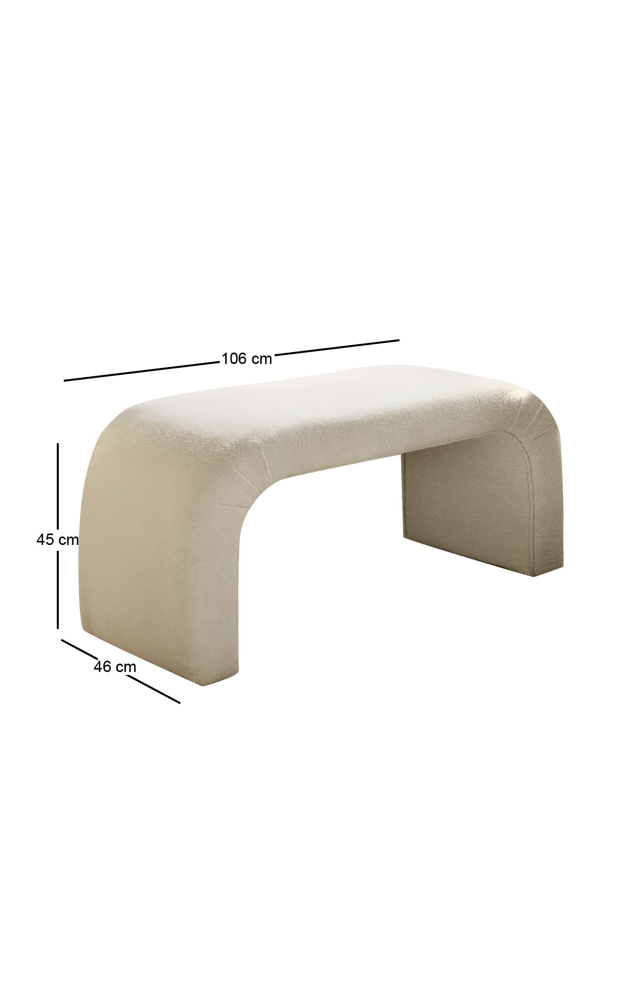 Nu Bank Pouf White