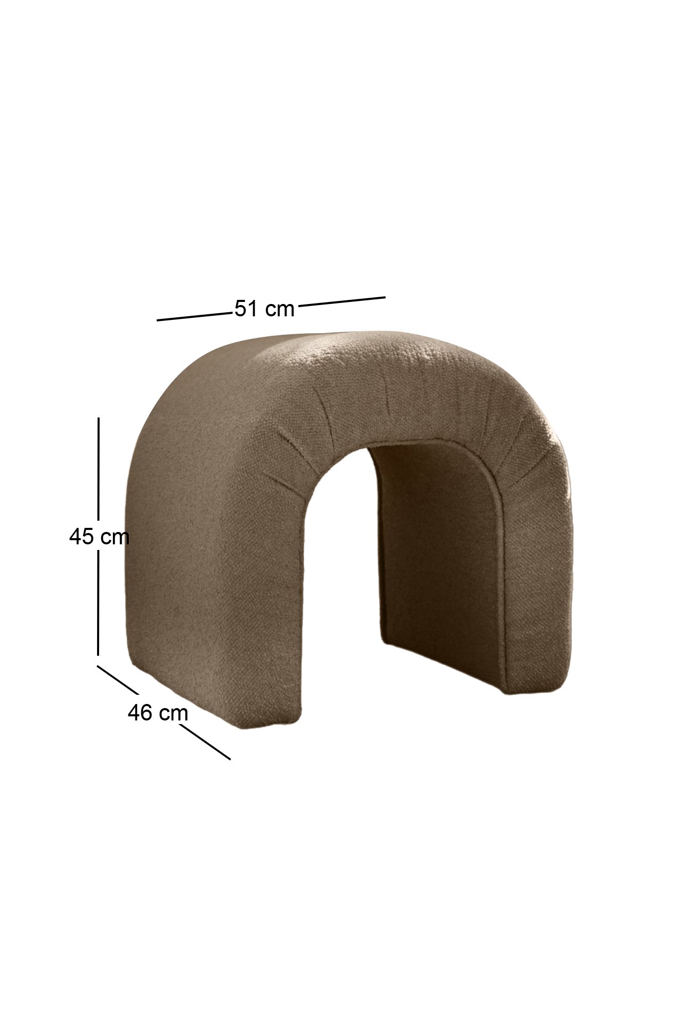 Nu Pouf Brown