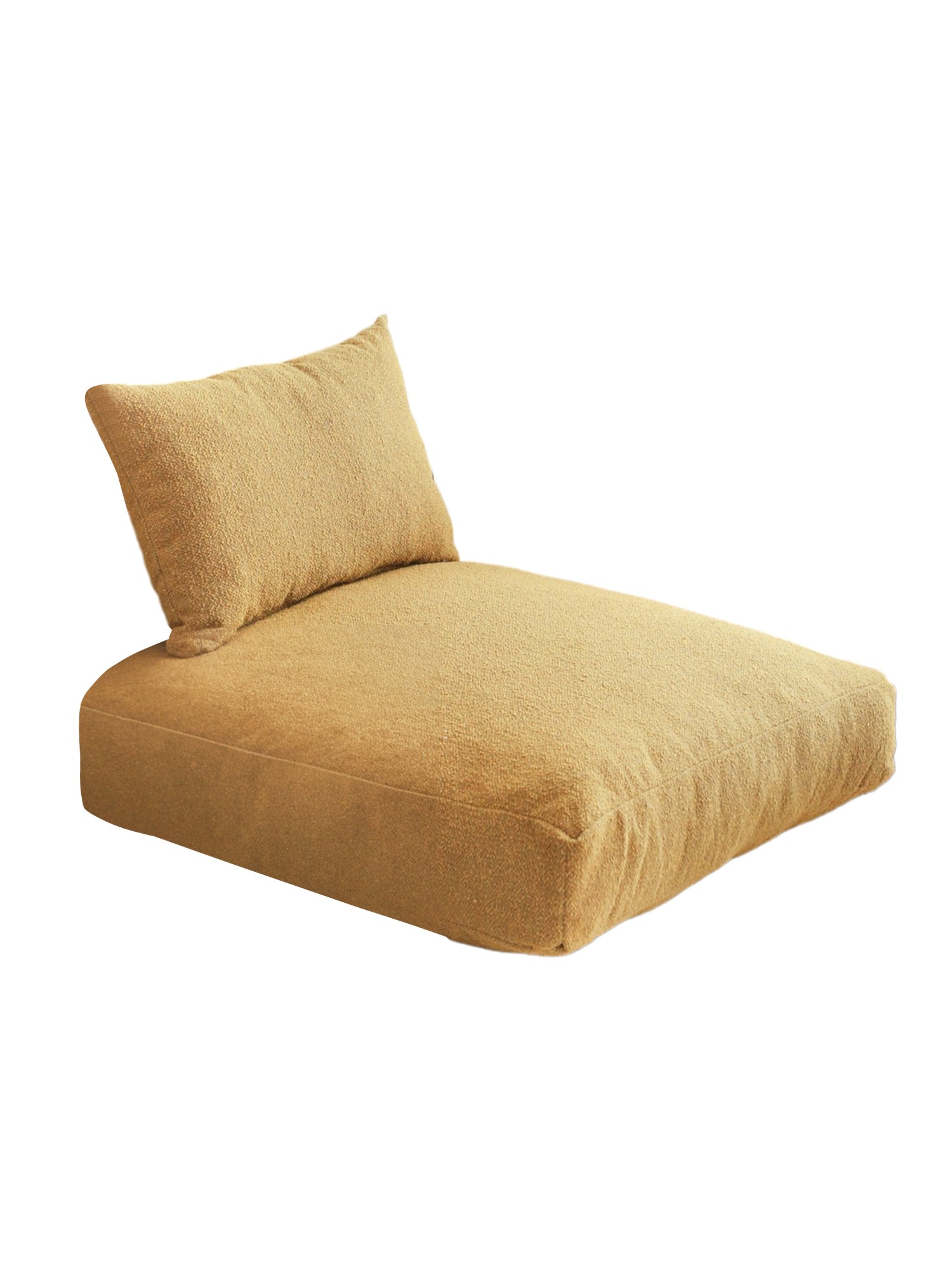 Woven seat cushion Teddy Mustard