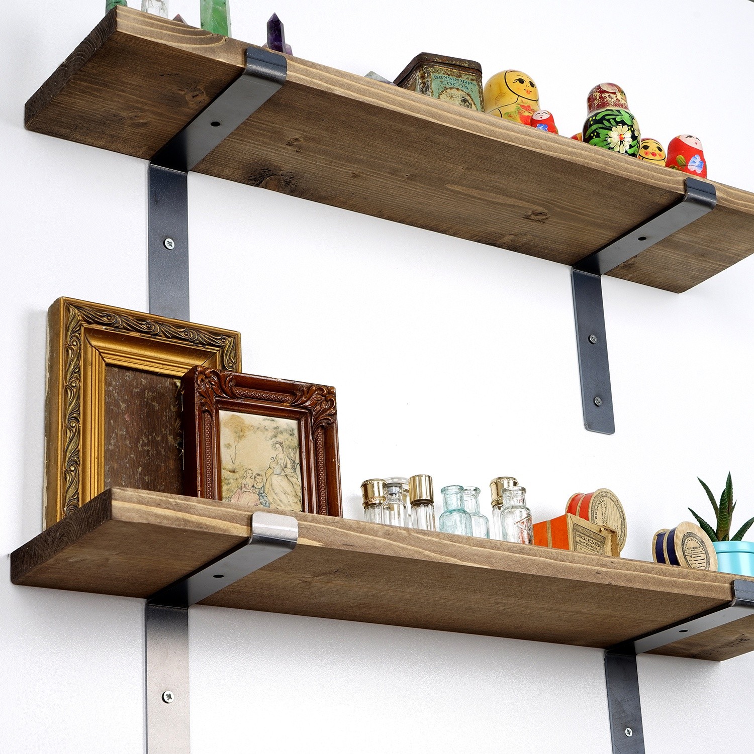 Lam006 Wooden shelf veneer Black