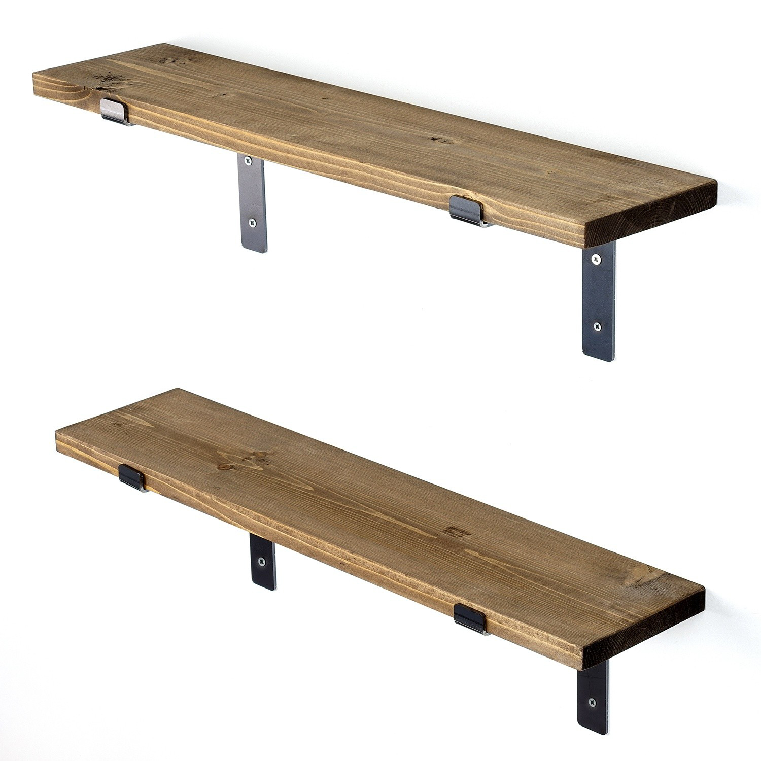Lam006 Wandregal Holzfurnier Schwarz