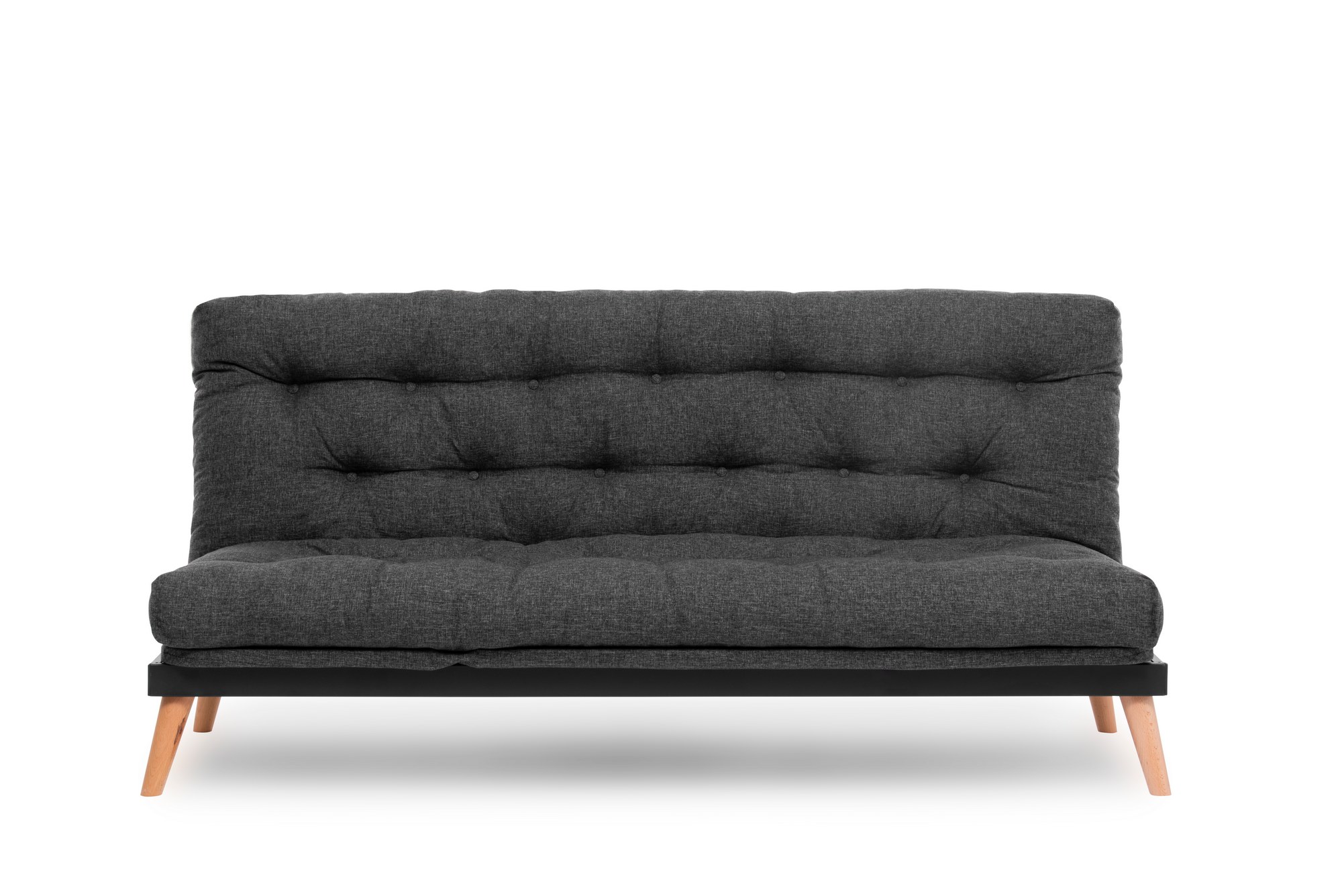 Saki Sleeper Sofa 3-Seater Dark Grey