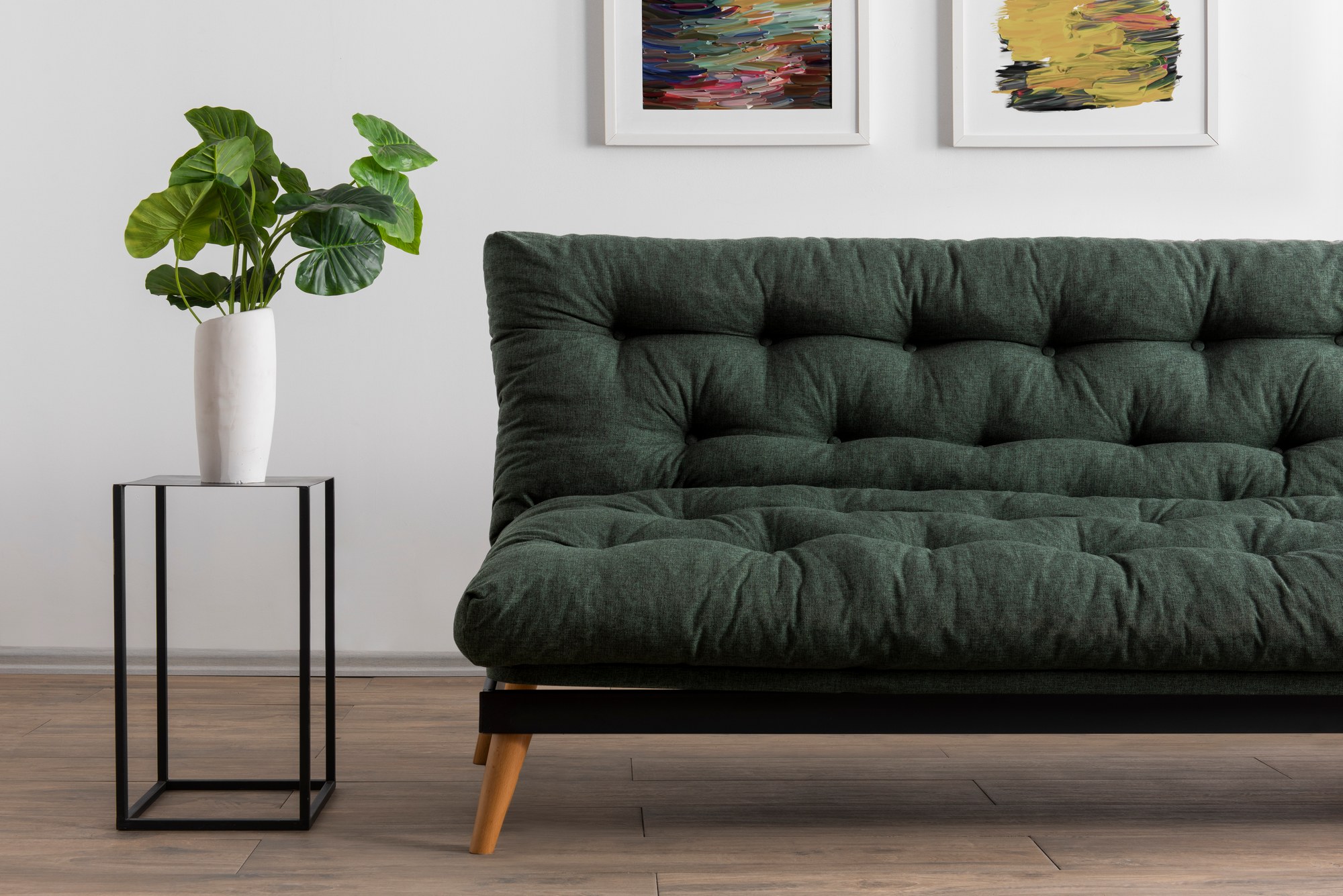Saki Sofa Bed 3-seater Green