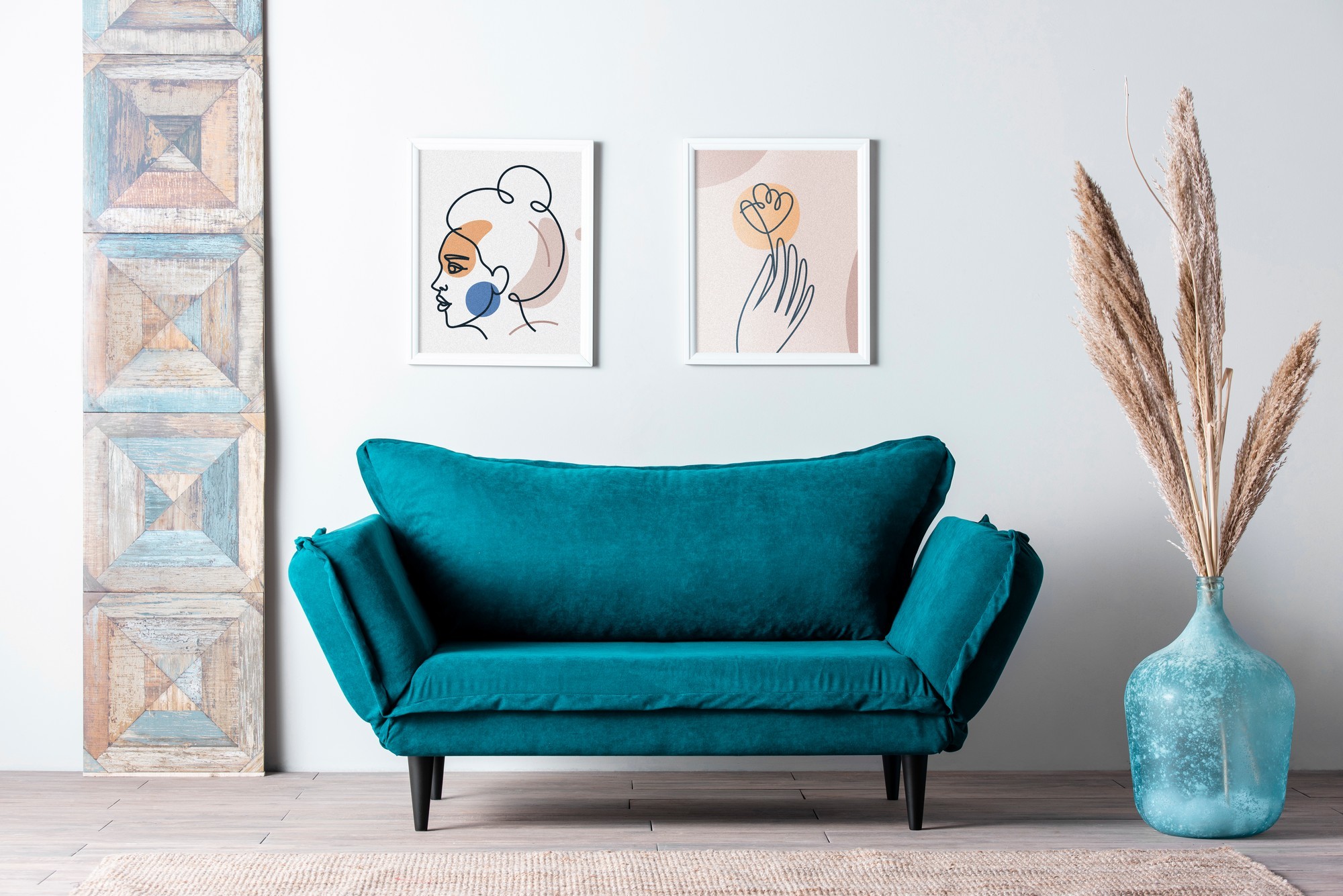Vino Daybed Sofa Bed 2-seater petrol green