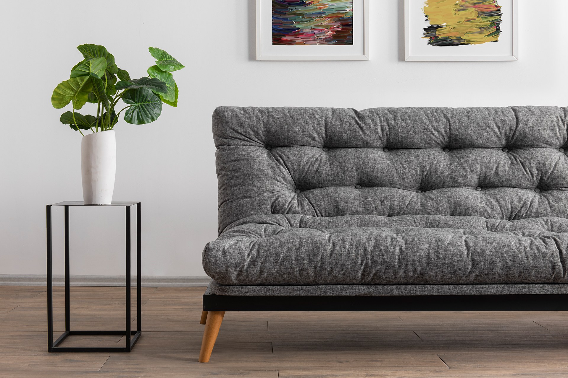 Saki Sofa Bed 3-seater Light Grey