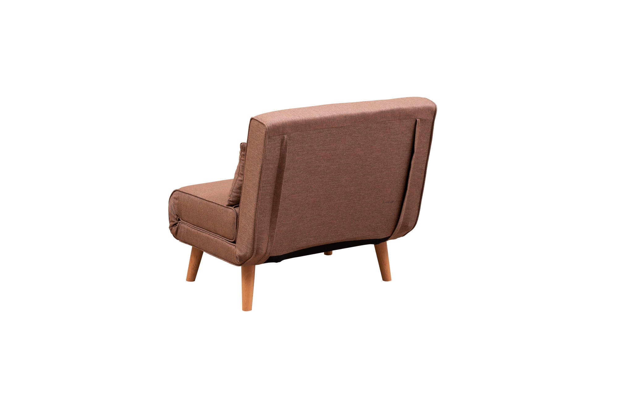 Foldable Sofa Bed 1-Seater Brown