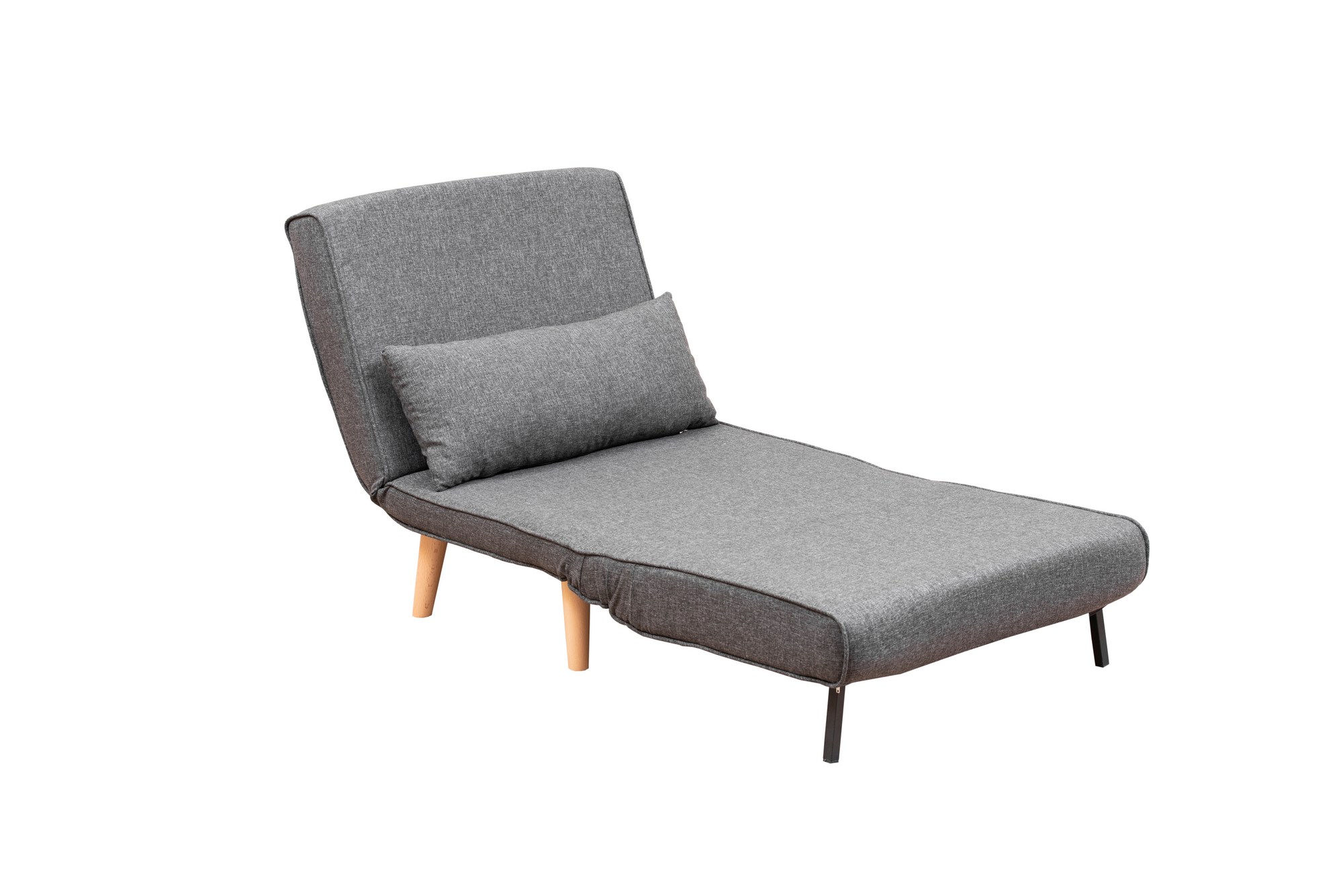 Foldable Sofa Bed 1-seater Dark Grey