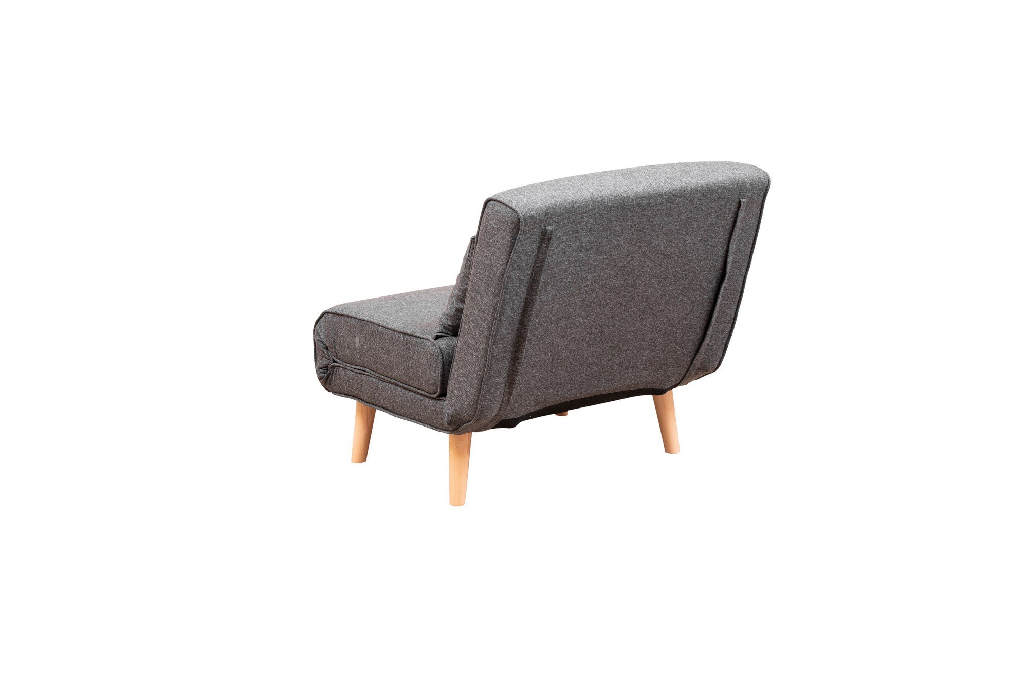 Foldable Sofa Bed 1-seater Dark Grey