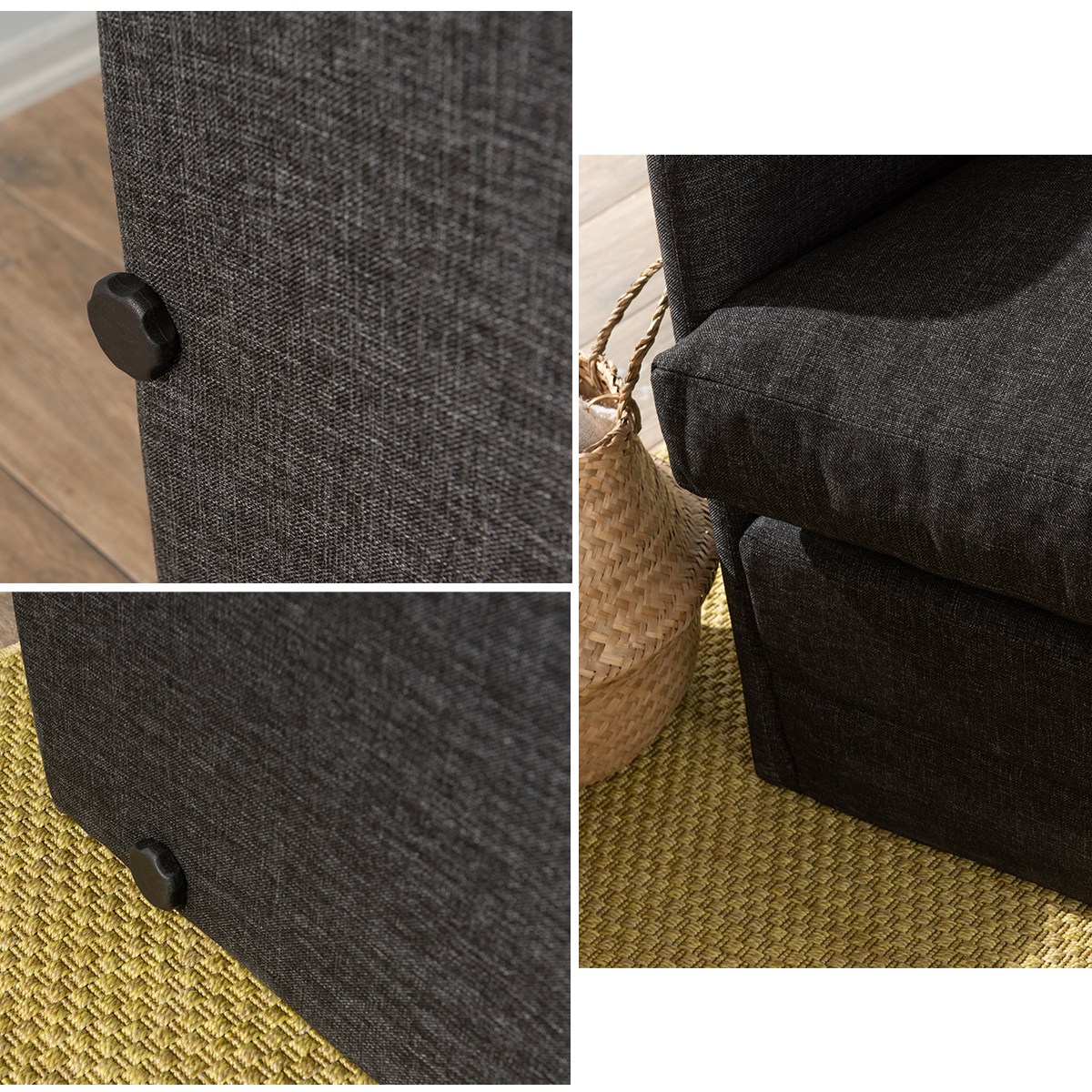 Saga Xl Sofa bed 2-seater dark grey