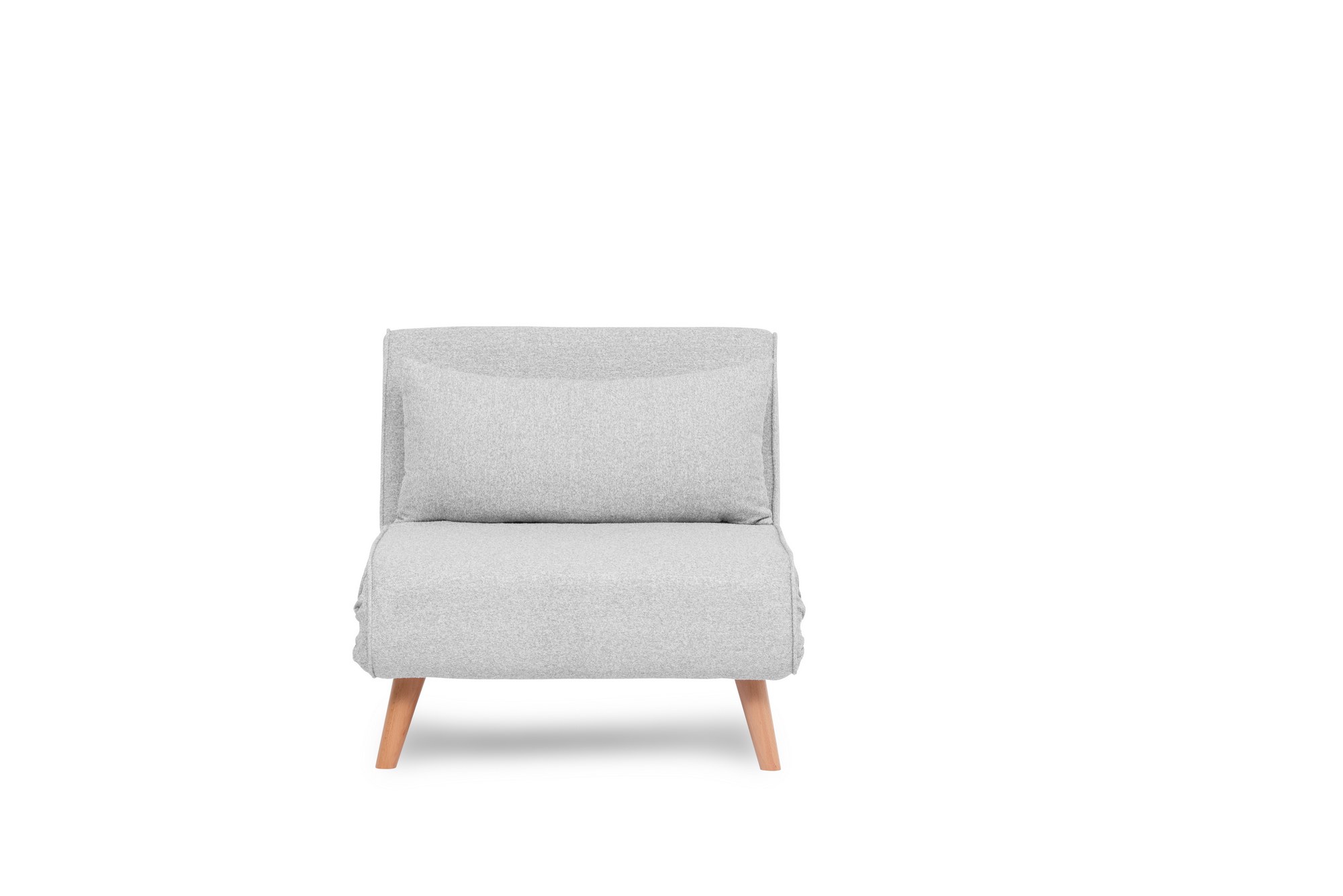 Foldable sofa bed 1-seater grey