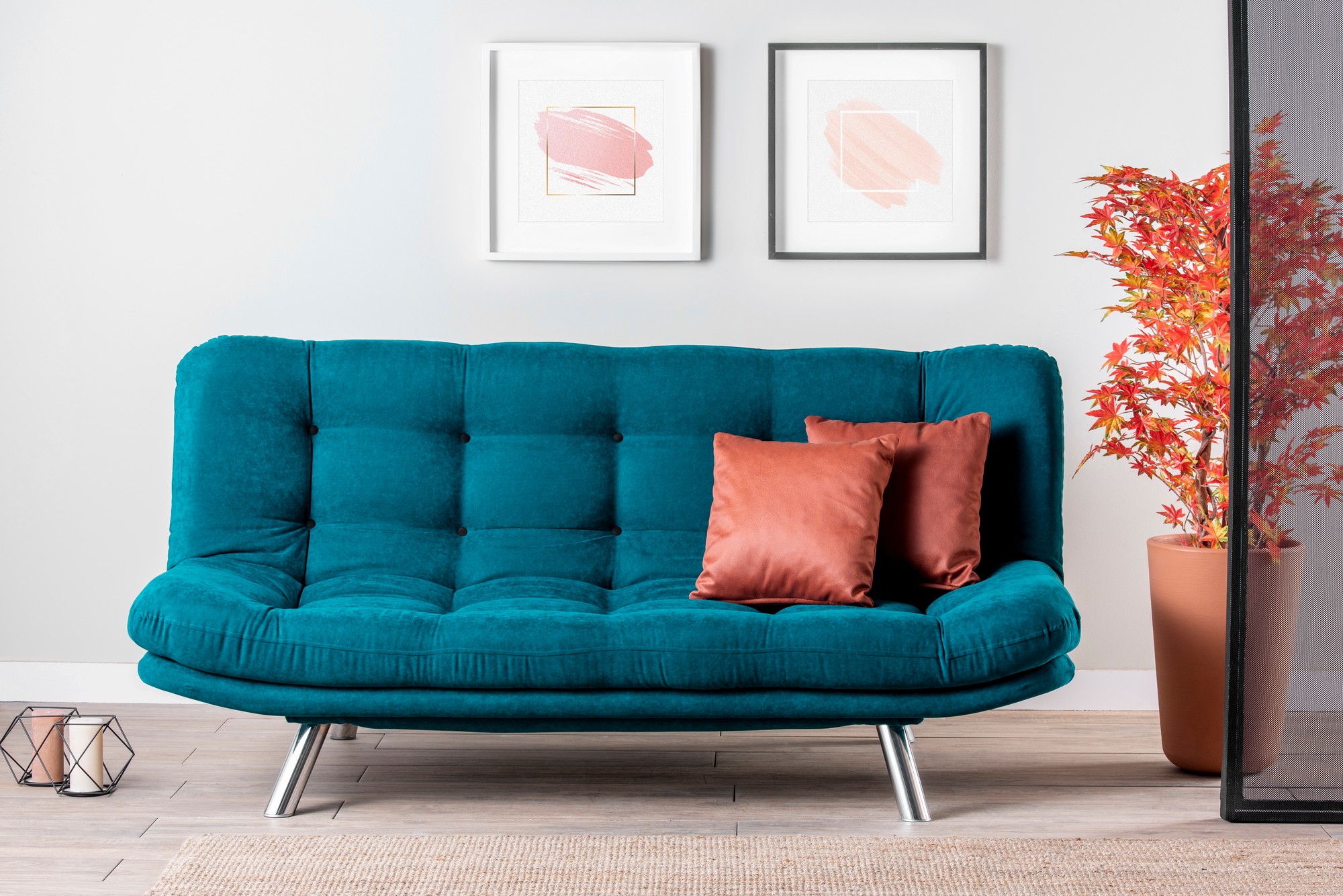 Misa Sofa Bed 3-seater Petrol Green